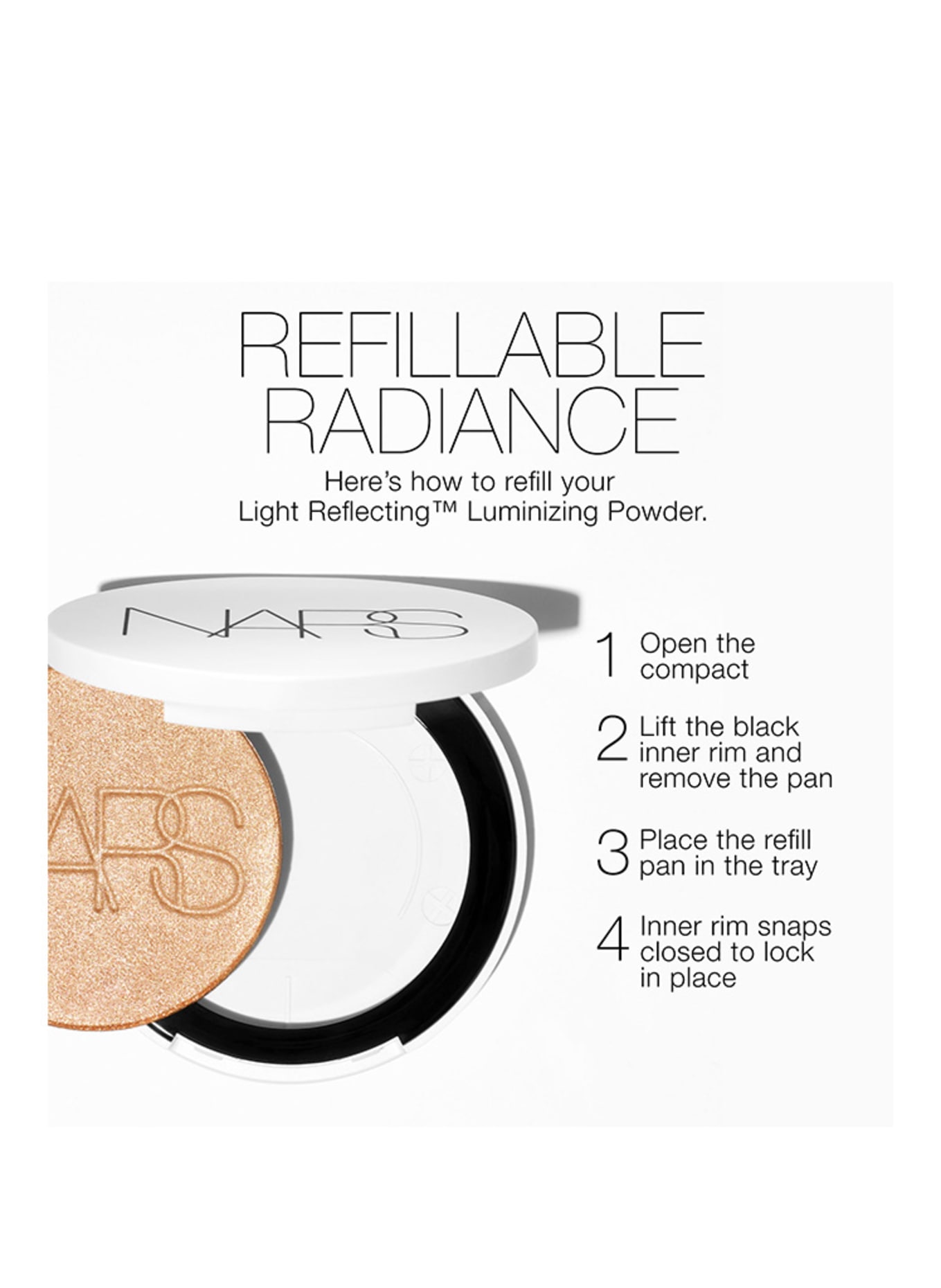 NARS LIGHT REFLECTING POWDER LUMINIZER REFILLABLE: HEAVENLY