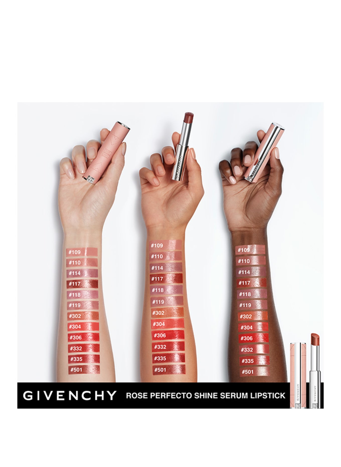 GIVENCHY ROSE PERFECTO SHINE SERUM: N335 DEEP RED