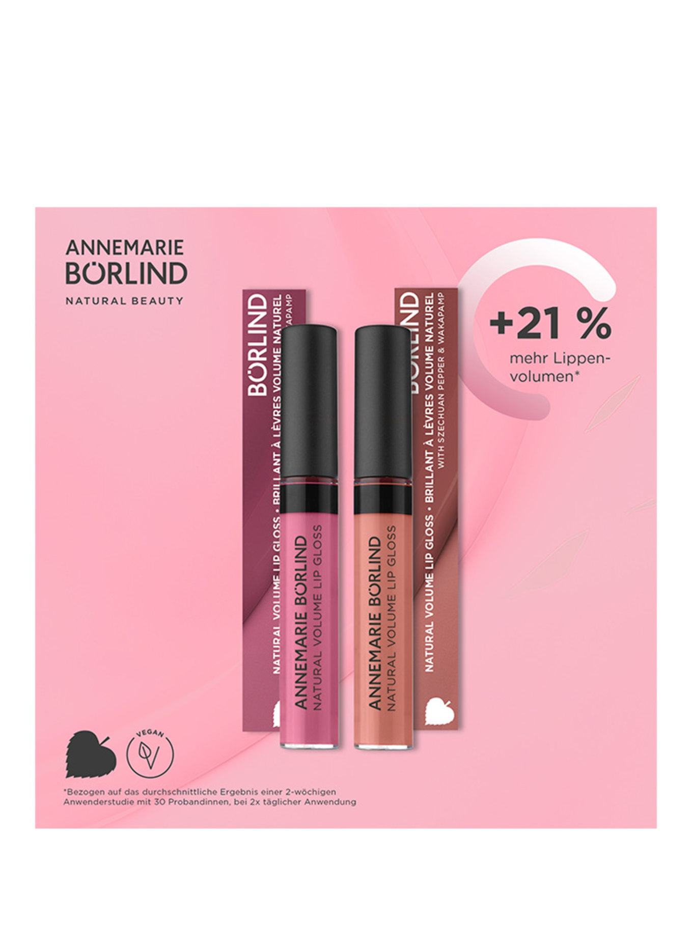 ANNEMARIE BÖRLIND NATURAL VOLUMEN LIP GLOSS: NUDE HUG
