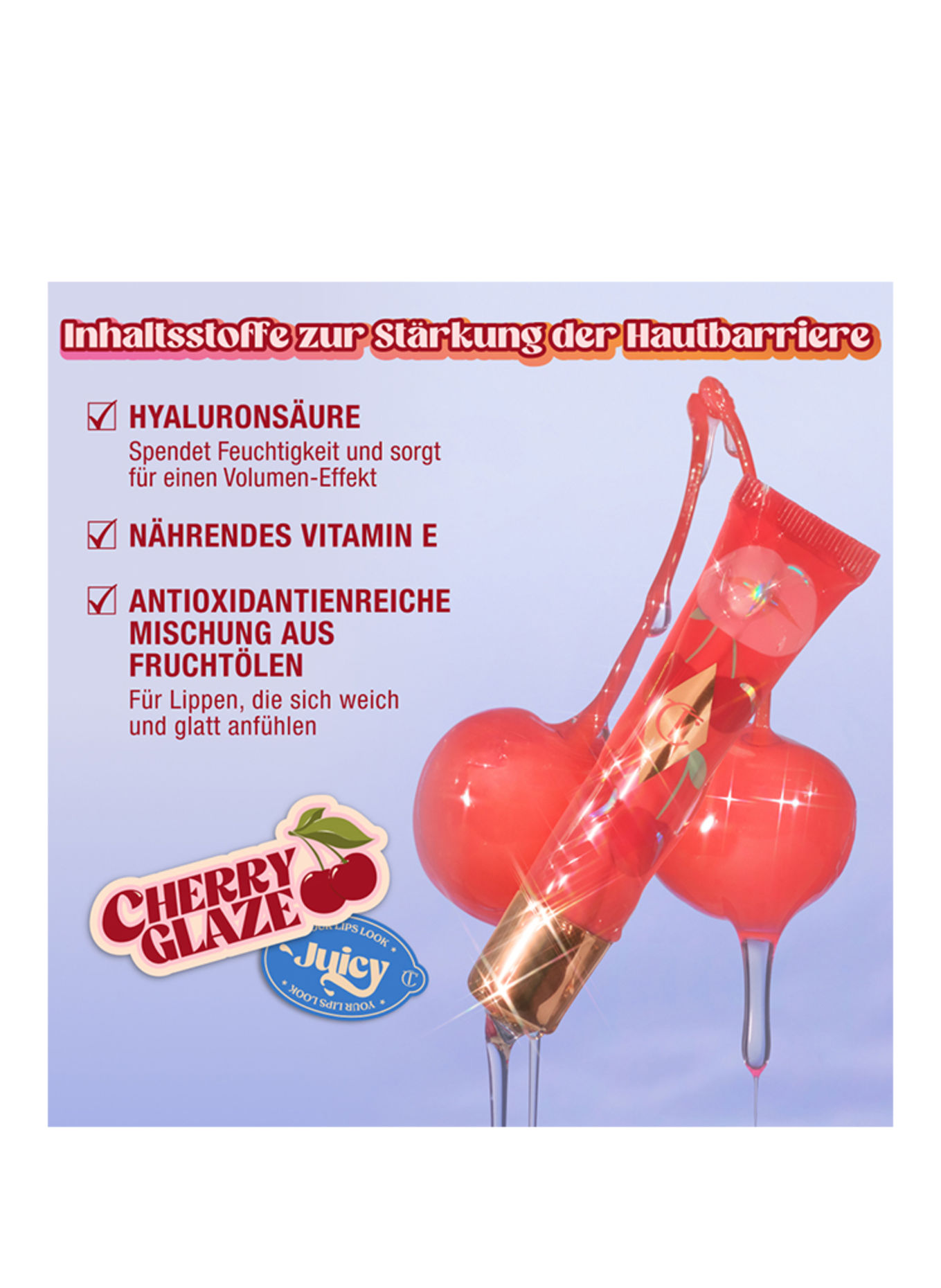 Charlotte Tilbury UNREAL LIPS HEALTHY GLOW NECTAR OIL: JUICYLICIOUS CHERRY GLAZE