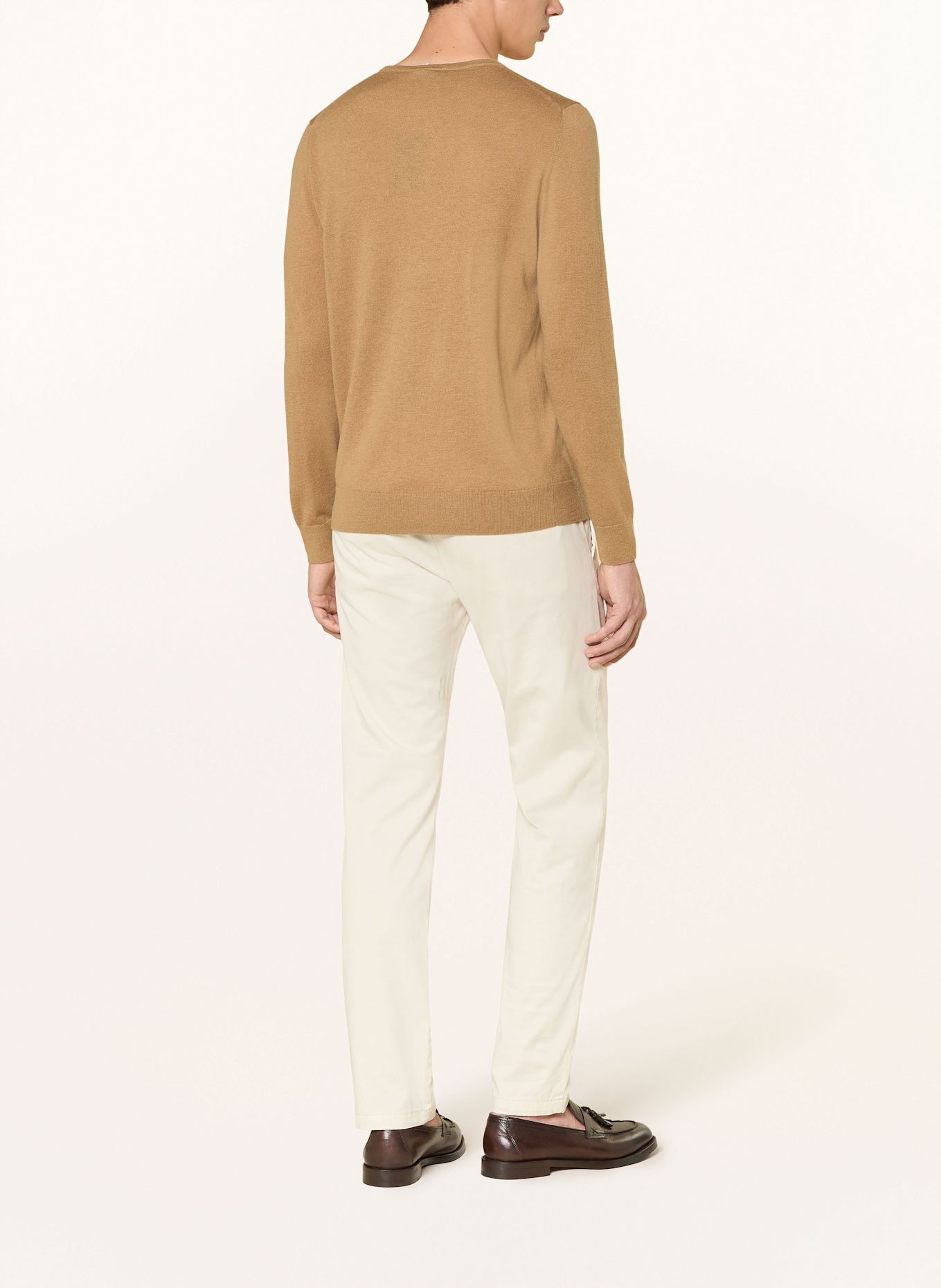 OLYMP Pullover: HELLBRAUN