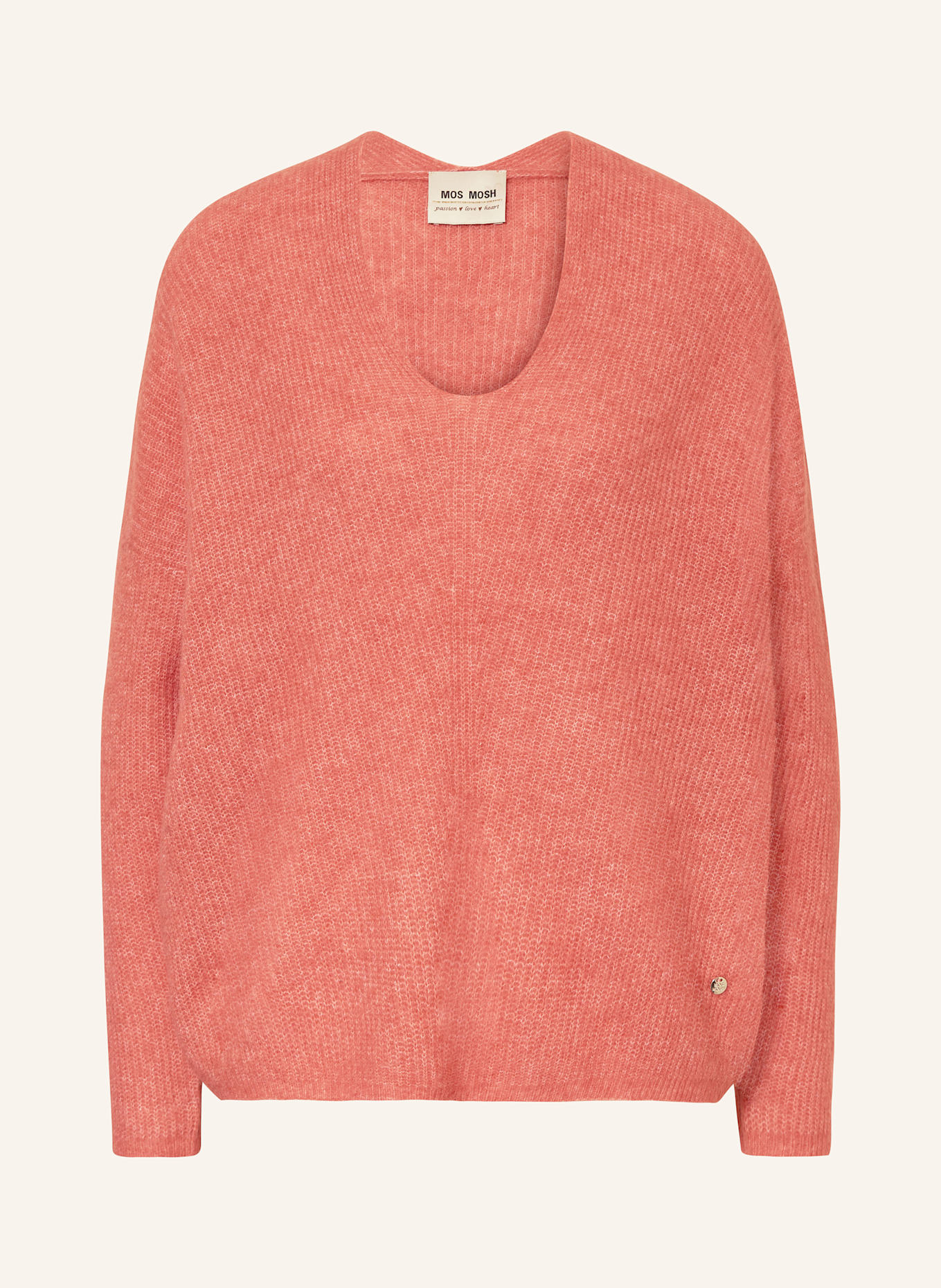 MOS MOSH Pullover THORA mit Alpaka: HELLROT