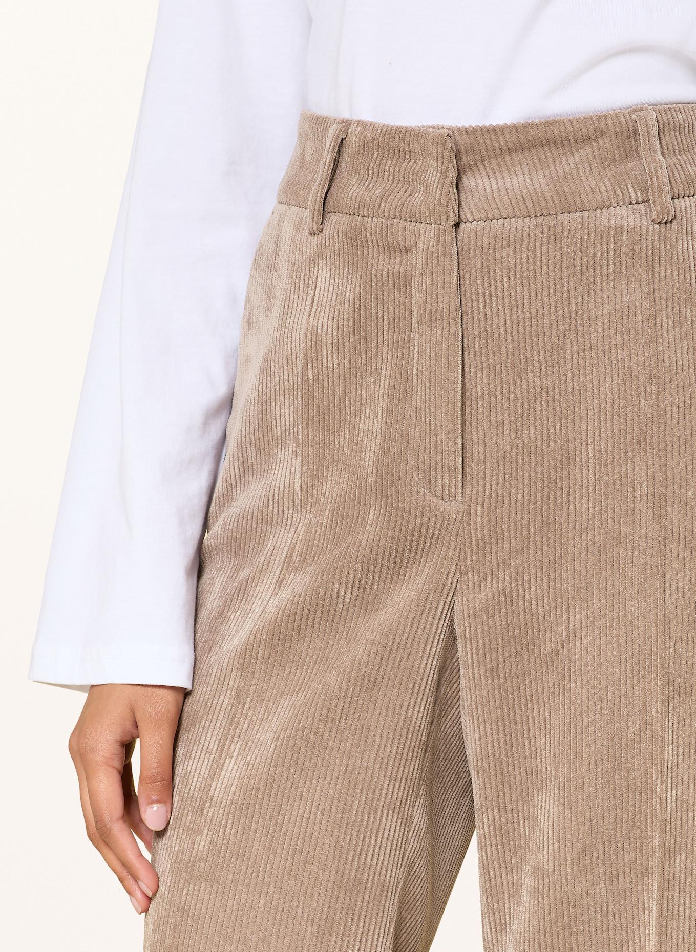 CAMBIO Marlenehose AMELIE aus Cord: BEIGE