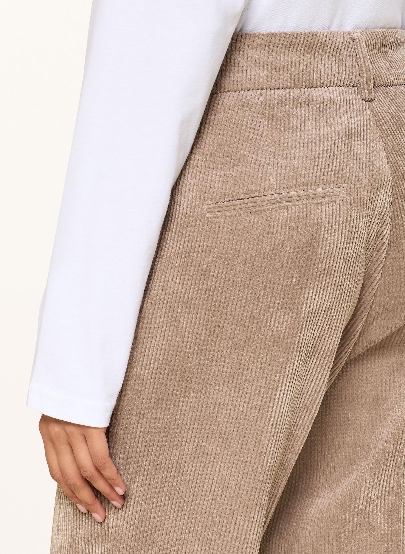 CAMBIO Marlenehose AMELIE aus Cord: BEIGE