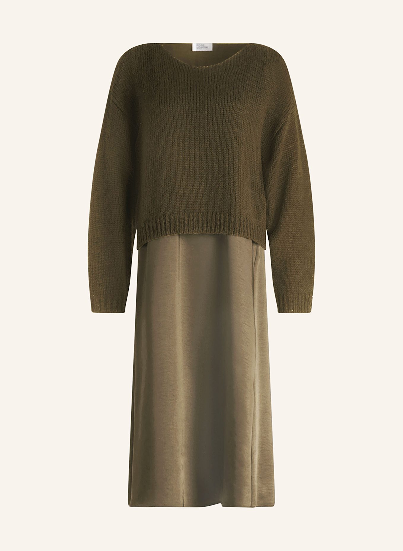 ROBE LÉGÈRE Set: Kleid und Pullover: KHAKI