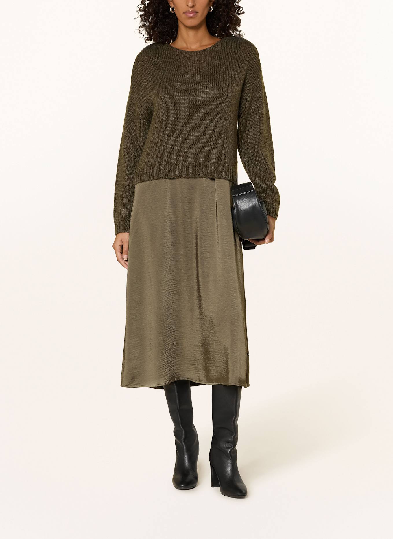 ROBE LÉGÈRE Set: Kleid und Pullover: KHAKI
