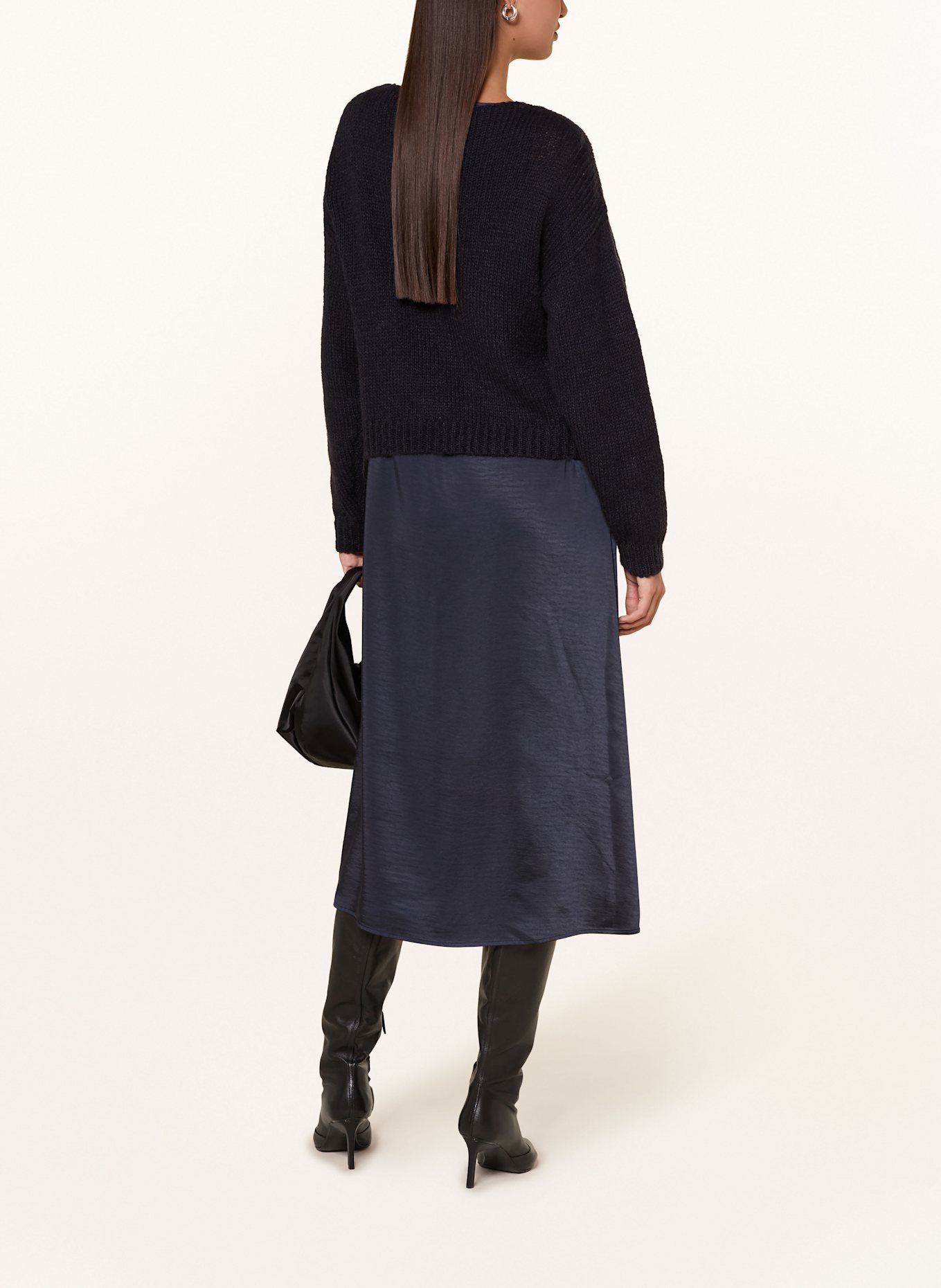 ROBE LÉGÈRE Set: Kleid und Pullover: DUNKELBLAU