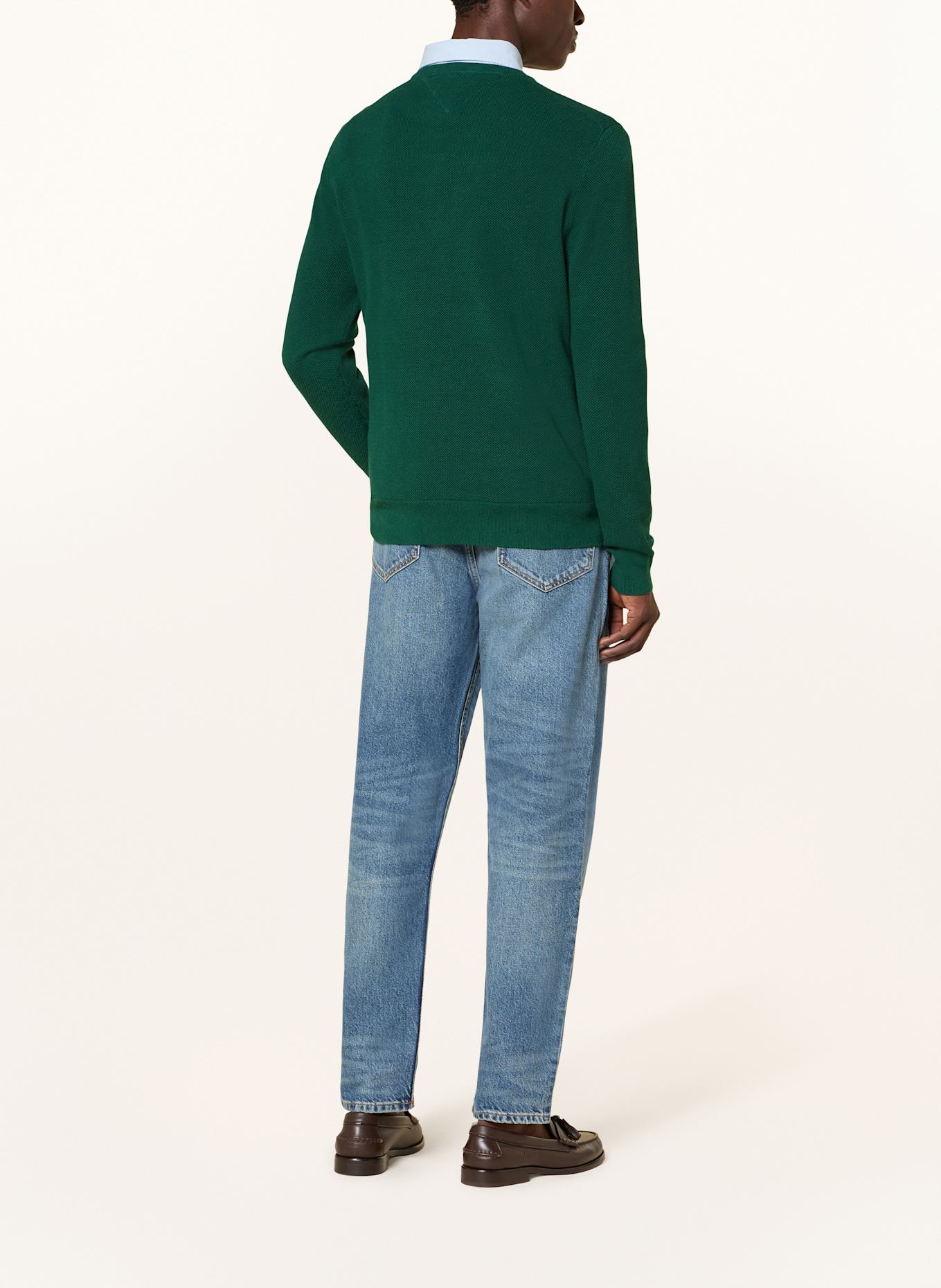 TOMMY HILFIGER Pullover: DUNKELGRÜN