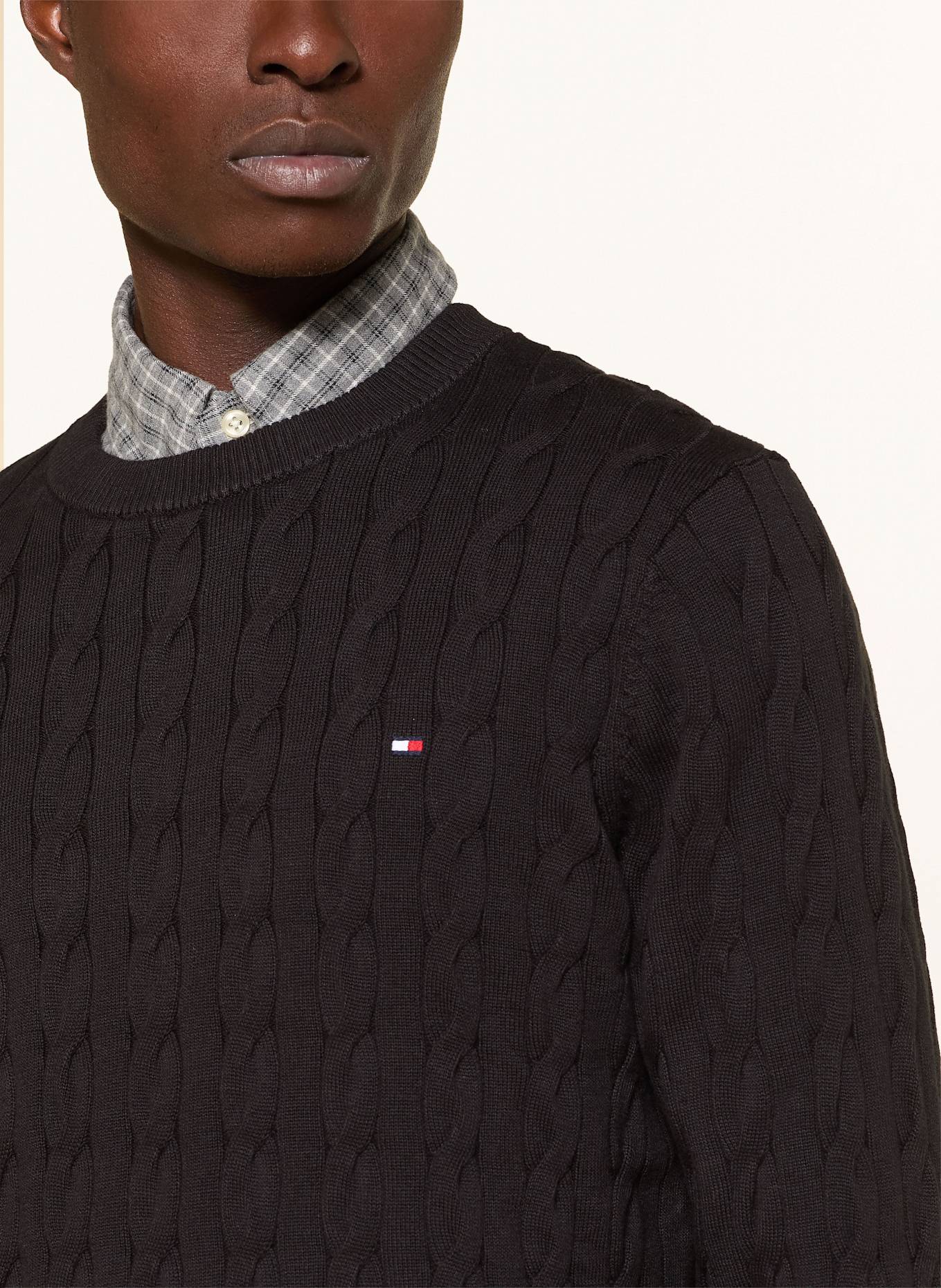 TOMMY HILFIGER Pullover: SCHWARZ