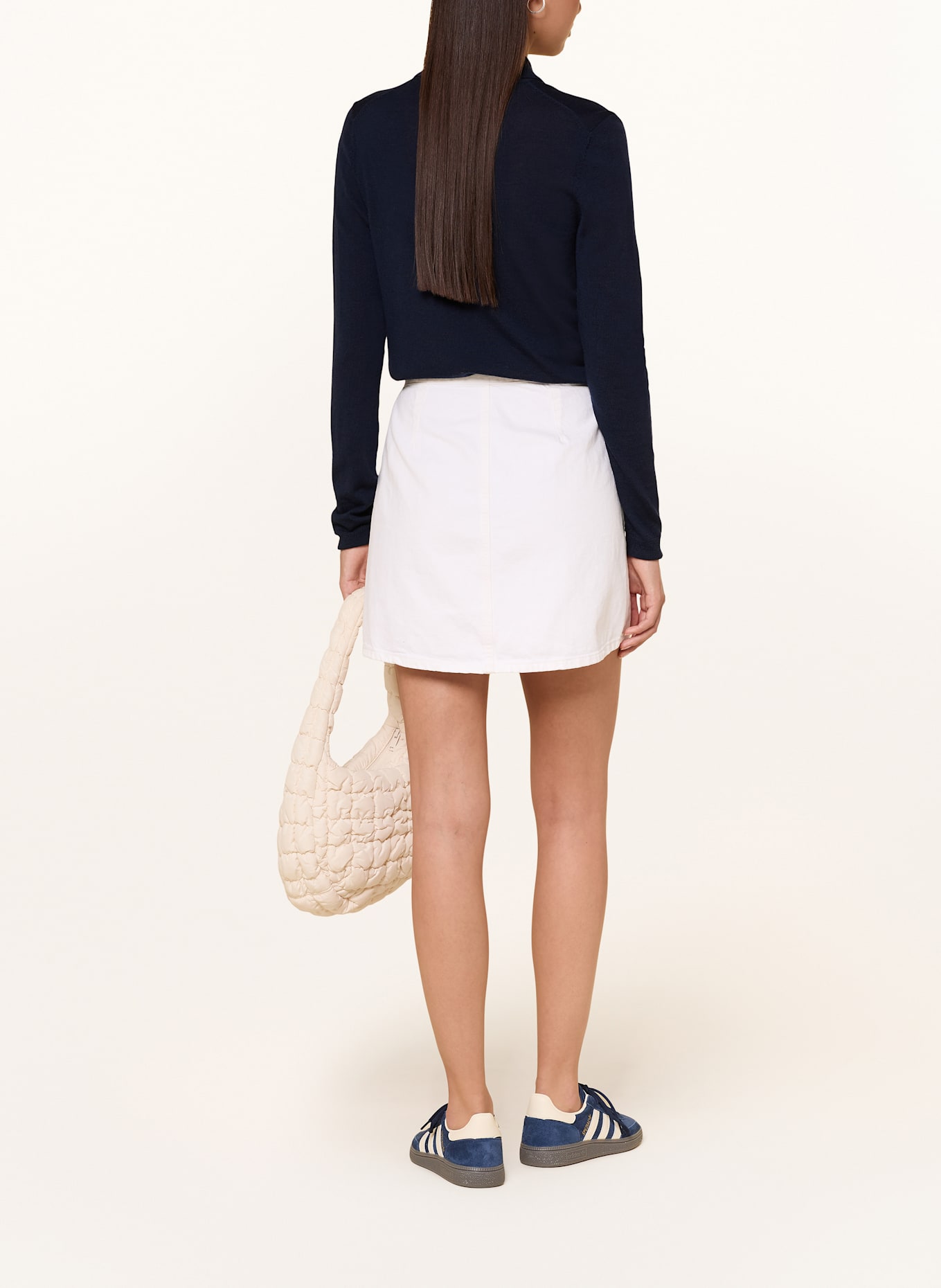 ARMEDANGELS Koszulka polo z dzianiny MAARGAUX z wełny merino: GRANATOWY