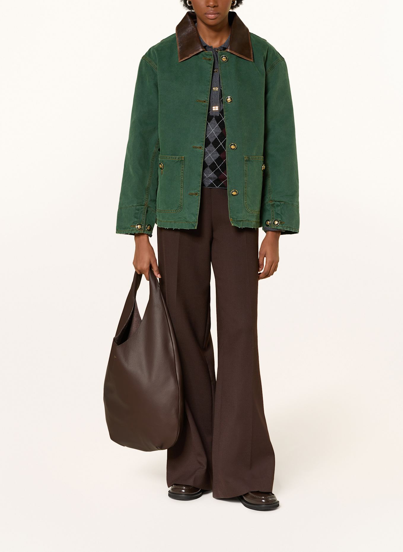 A.P.C. Pouch bag LA NEIGE: DARK BROWN