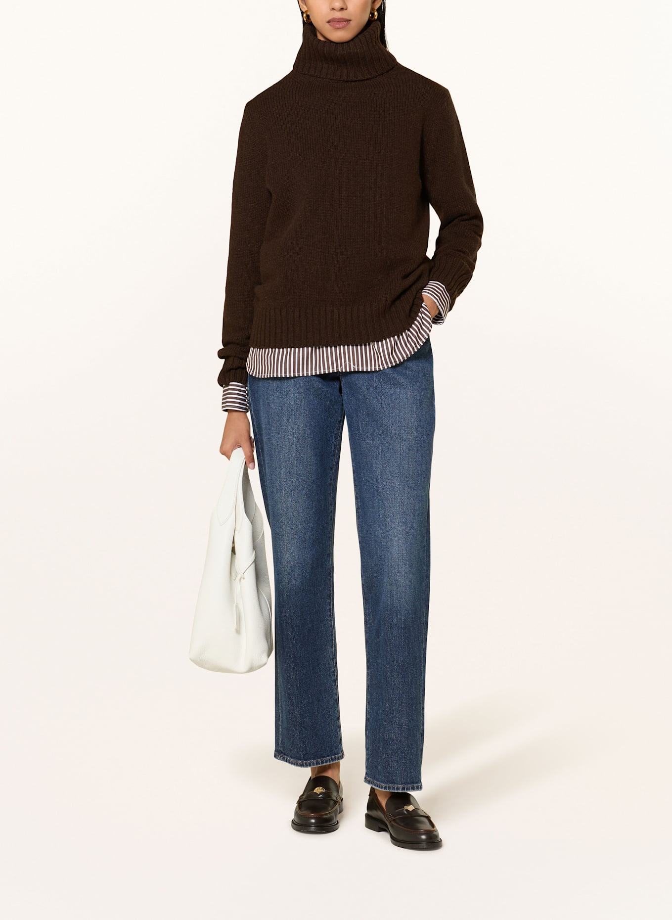 POLO RALPH LAUREN Rollkragenpullover: DUNKELBRAUN