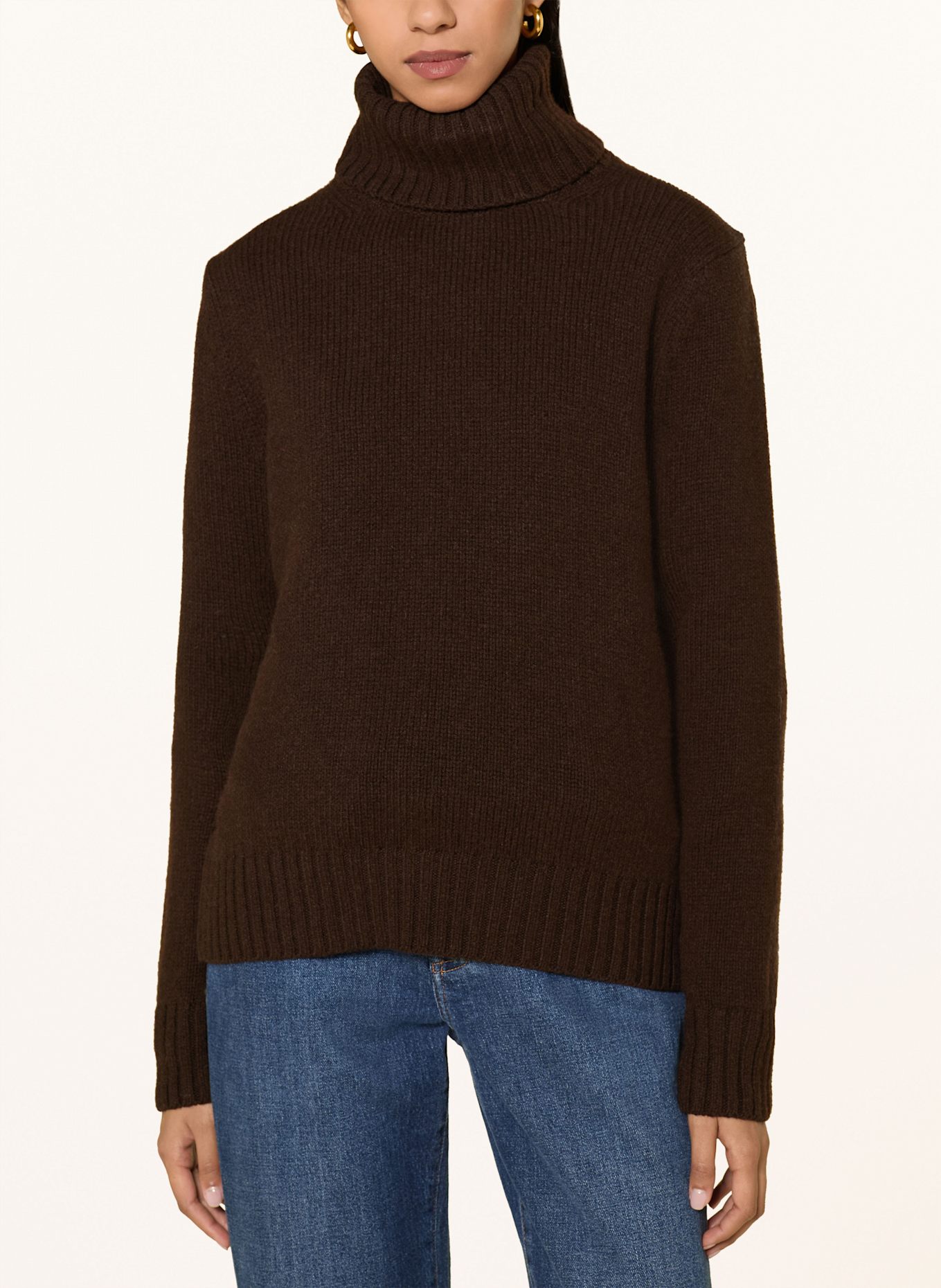 POLO RALPH LAUREN Rollkragenpullover: DUNKELBRAUN