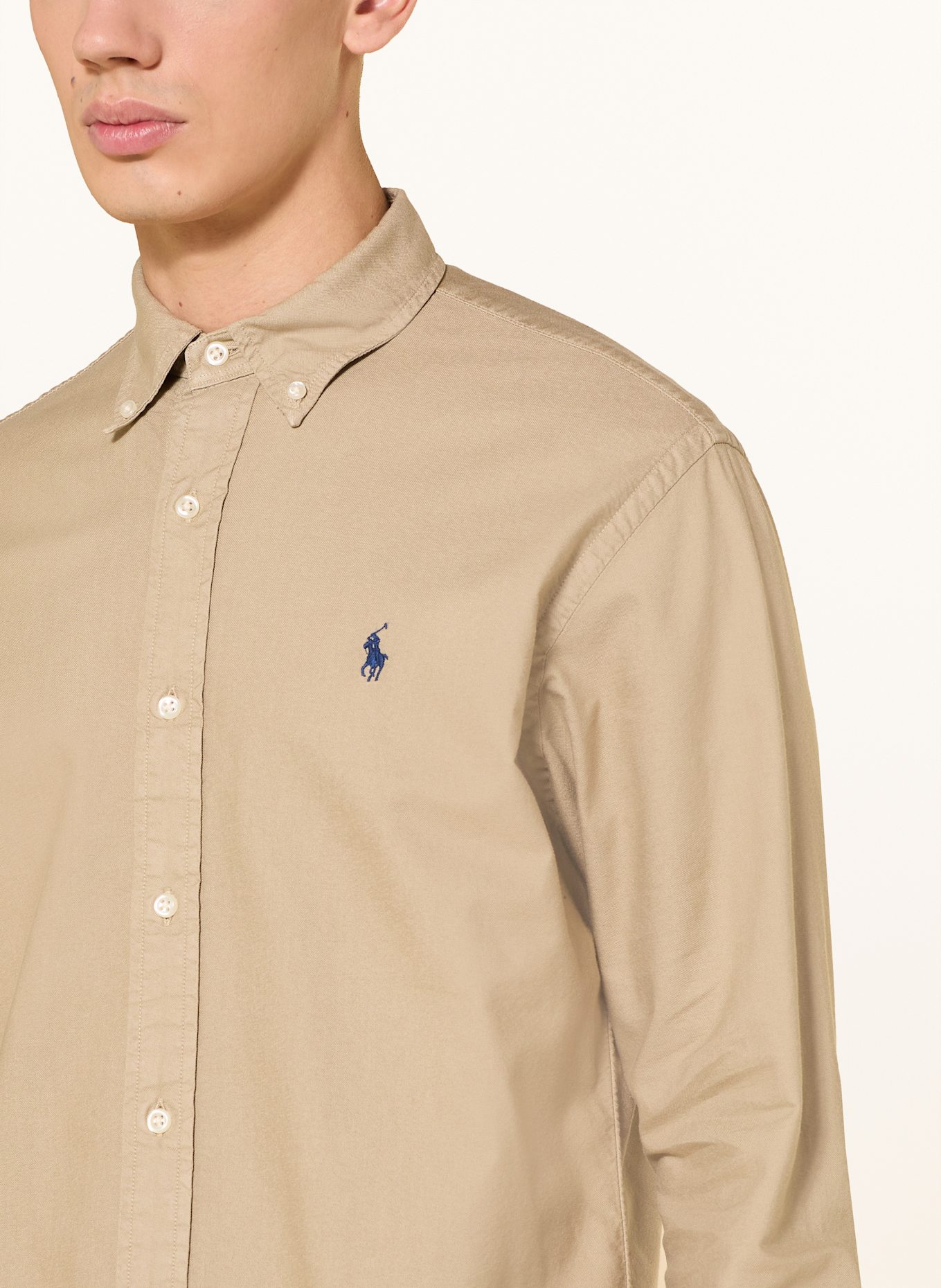 POLO RALPH LAUREN Oxfordhemd Custom Fit: BEIGE