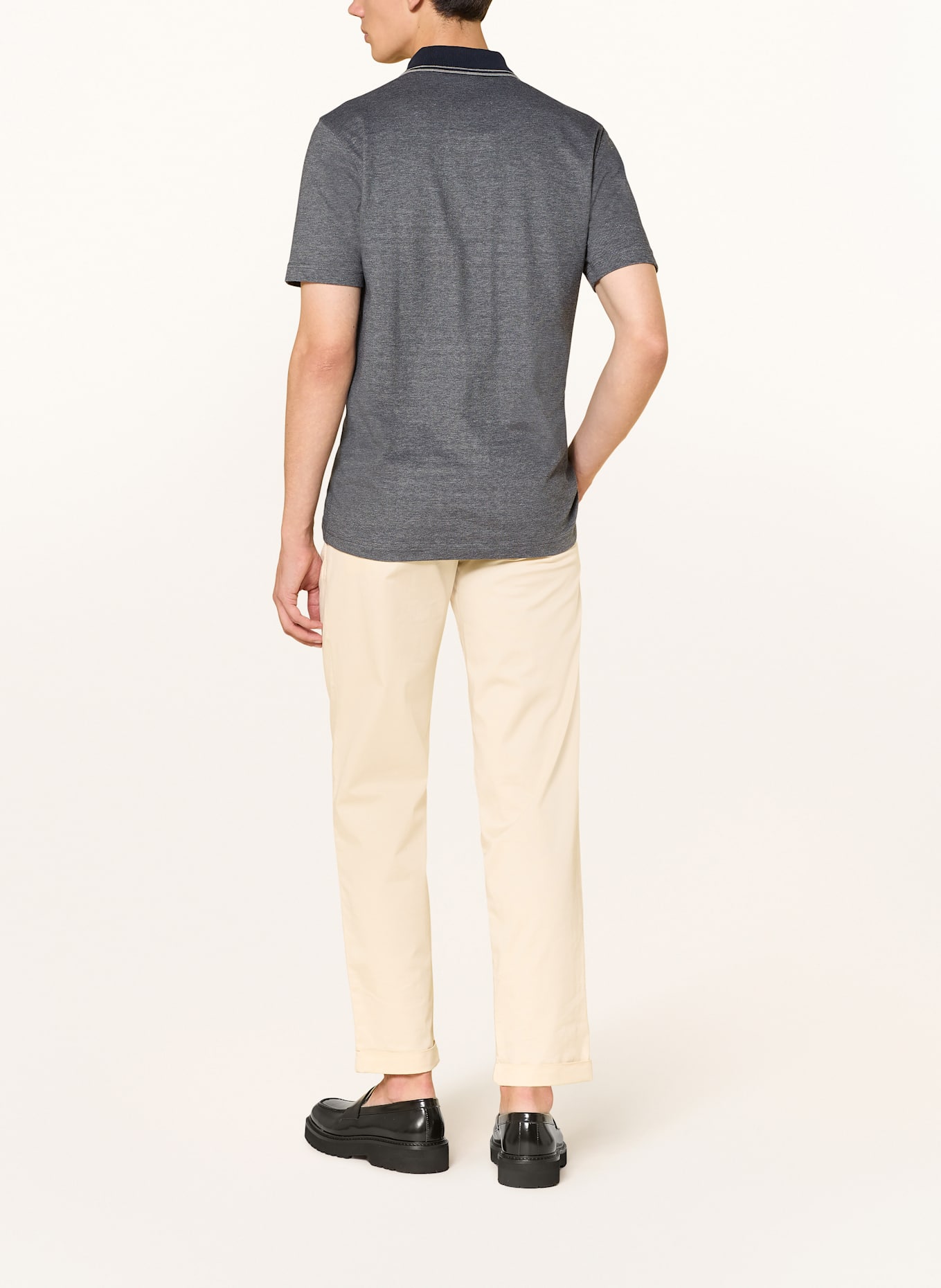 BOSS Piqué-Poloshirt PEOXFORDNEW: DUNKELGRAU