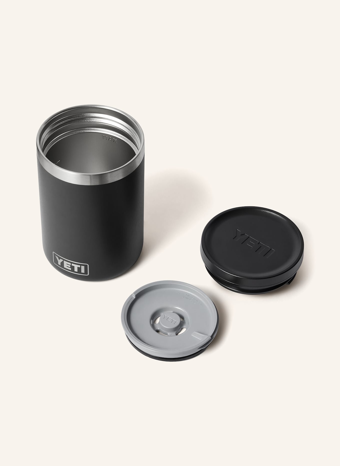 YETI Pojemnik do przechowywania RAMBLER®: CZARNY / SREBRNY