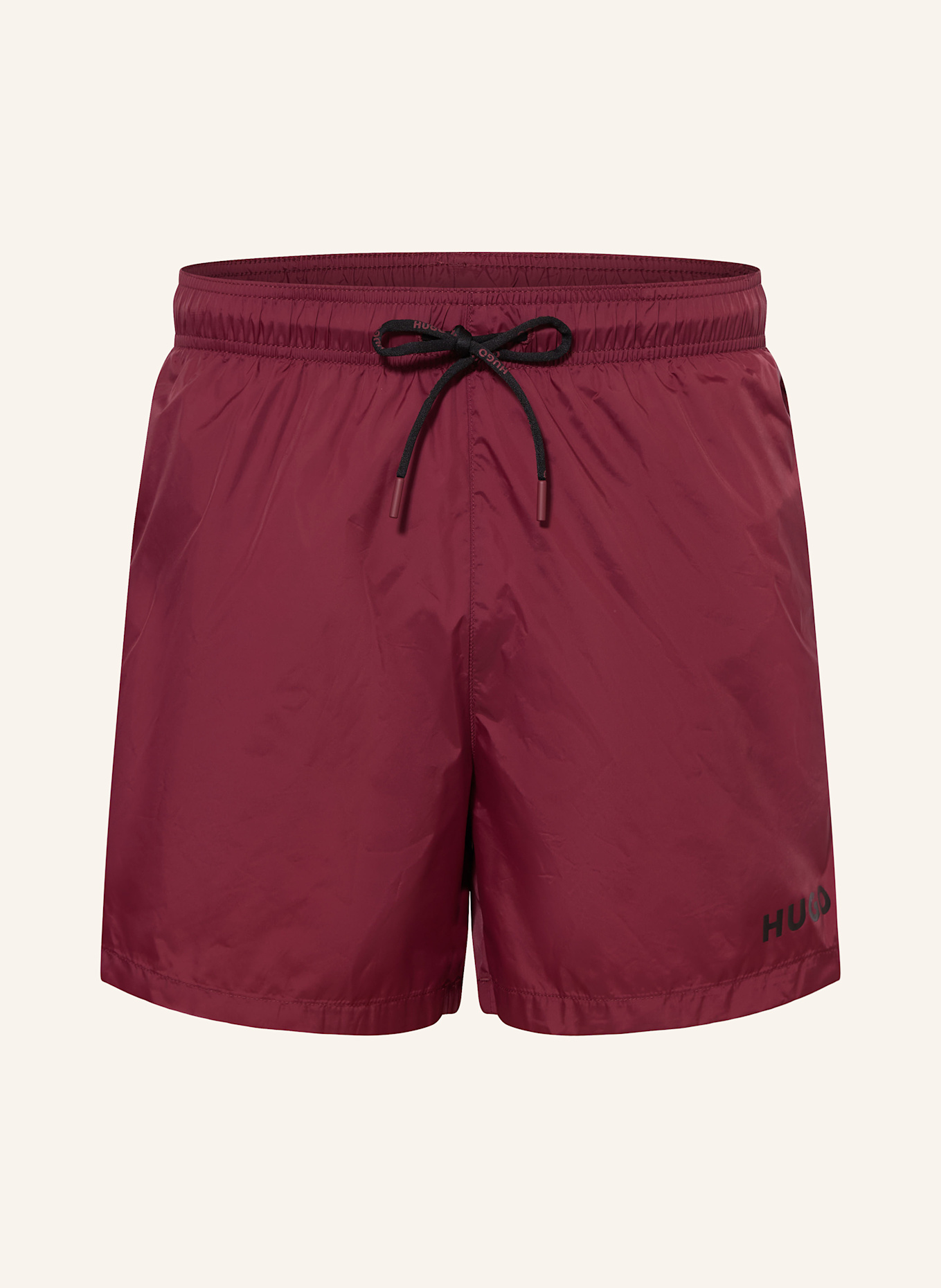 HUGO Badeshorts HAITI: DUNKELROT