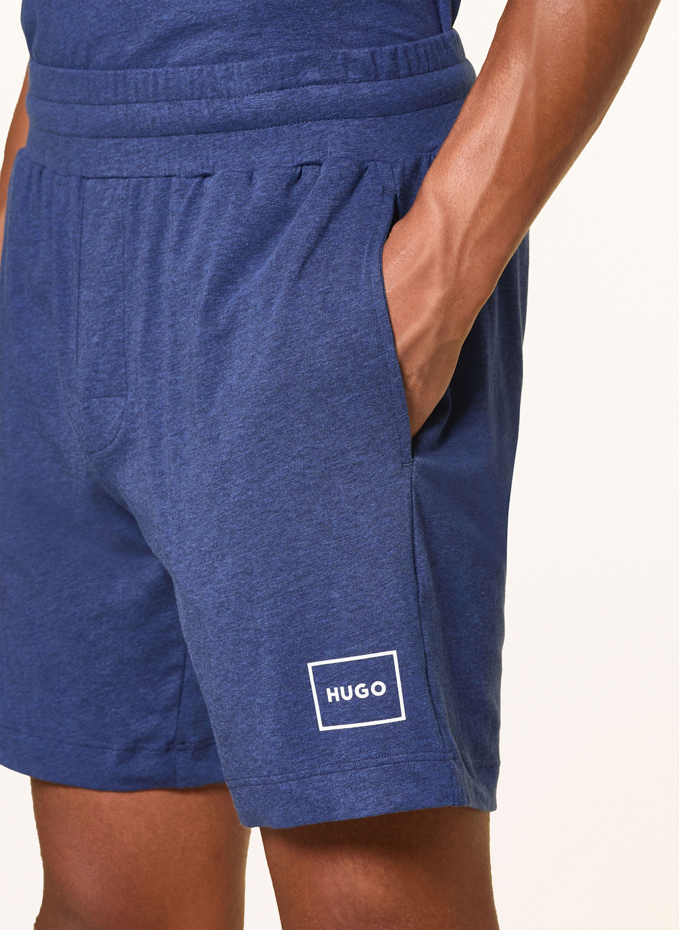 HUGO Schlafshorts LAZE: DUNKELBLAU