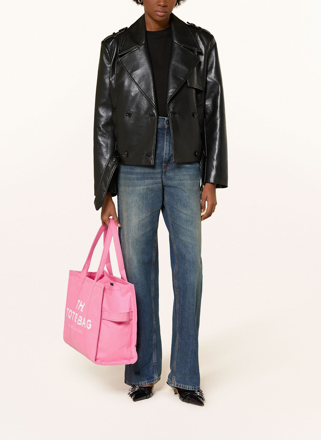MARC JACOBS Shopper THE LARGE TOTE BAG: PINK