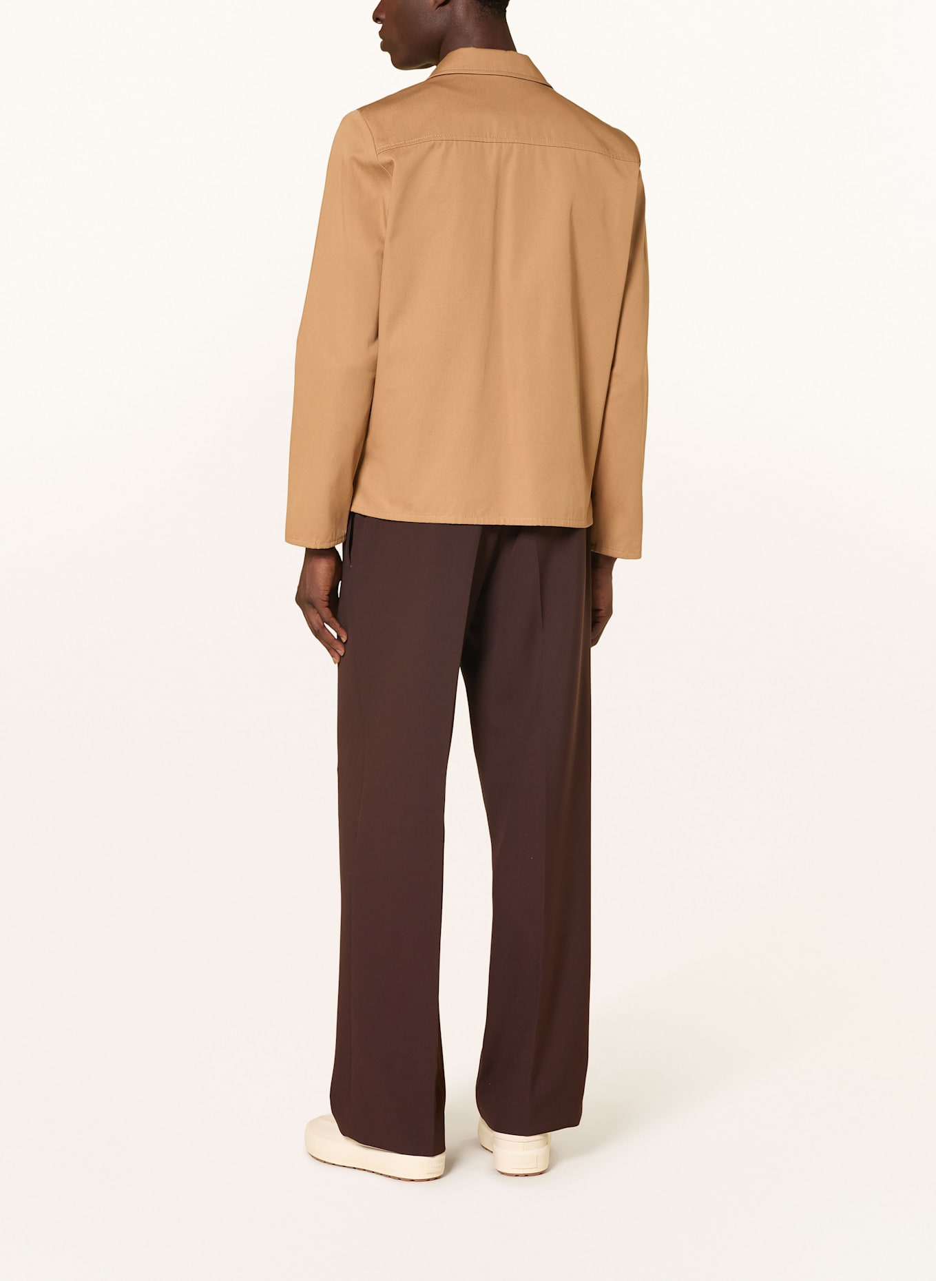 SANDRO Jerseyhose Straight Fit: BRAUN