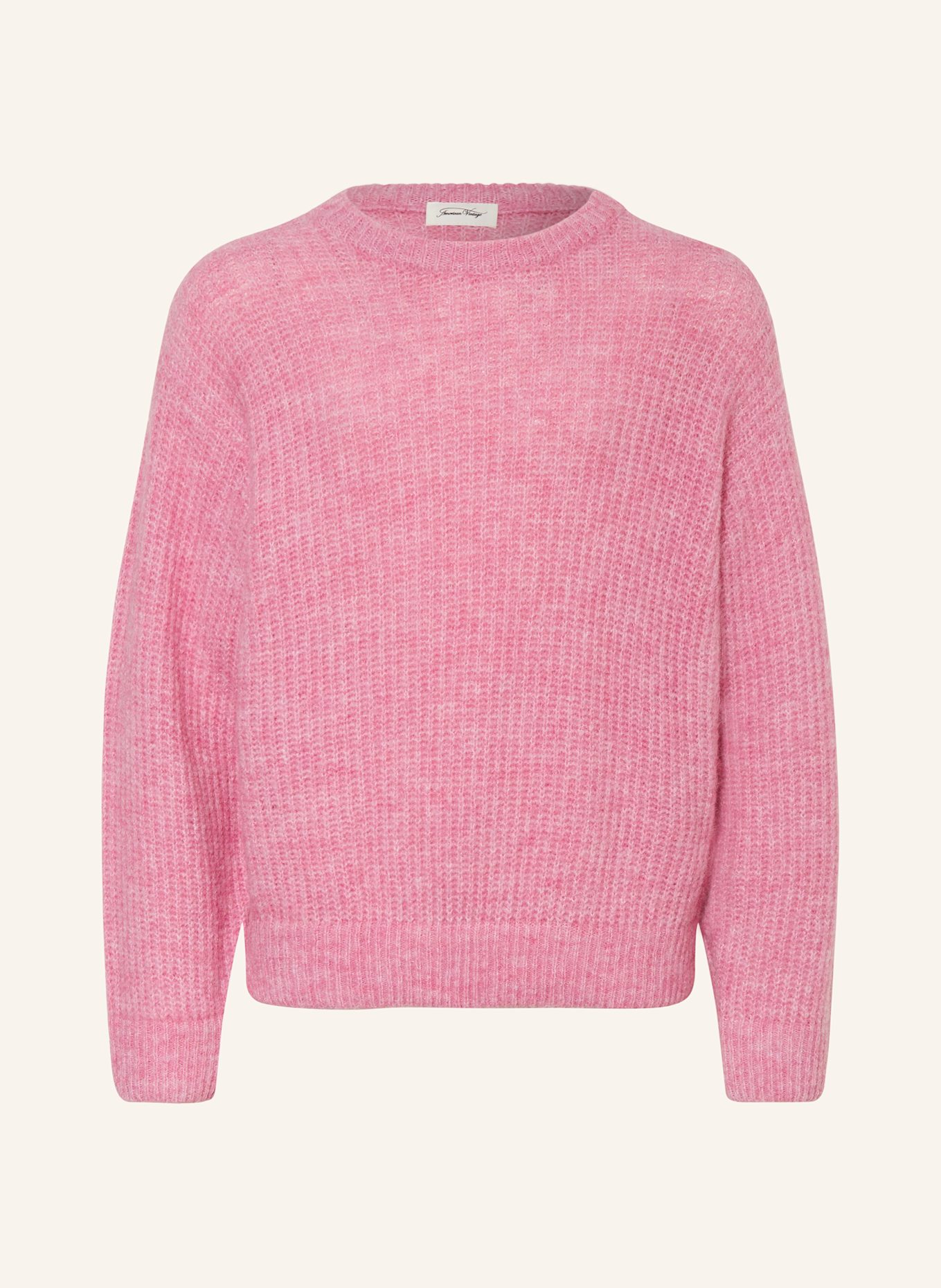 American Vintage Sweter z dodatkiem alpaki: RÓŻOWY