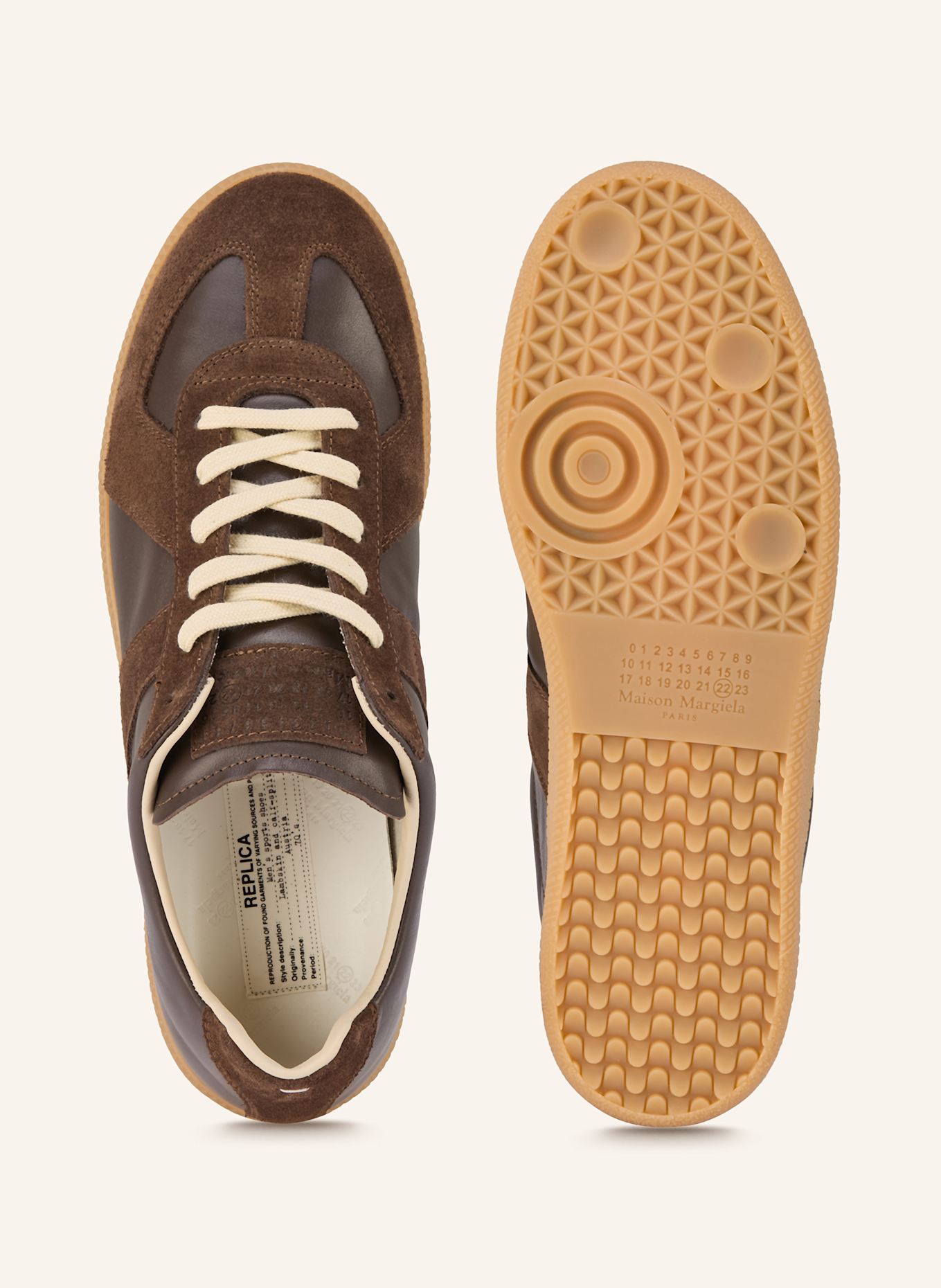 Maison Margiela Baskets REPLICA: MARRON FONCÉ