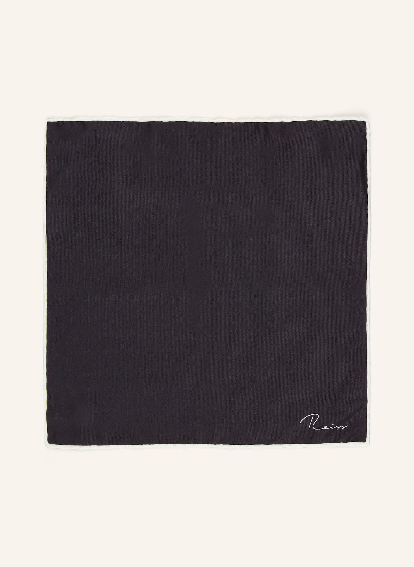 REISS Einstecktuch CEREMONY: SCHWARZ