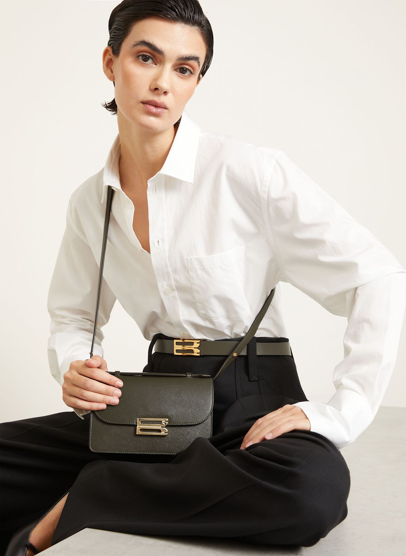 VICTORIA BECKHAM Umhängetasche DORIAN MINI: OLIV