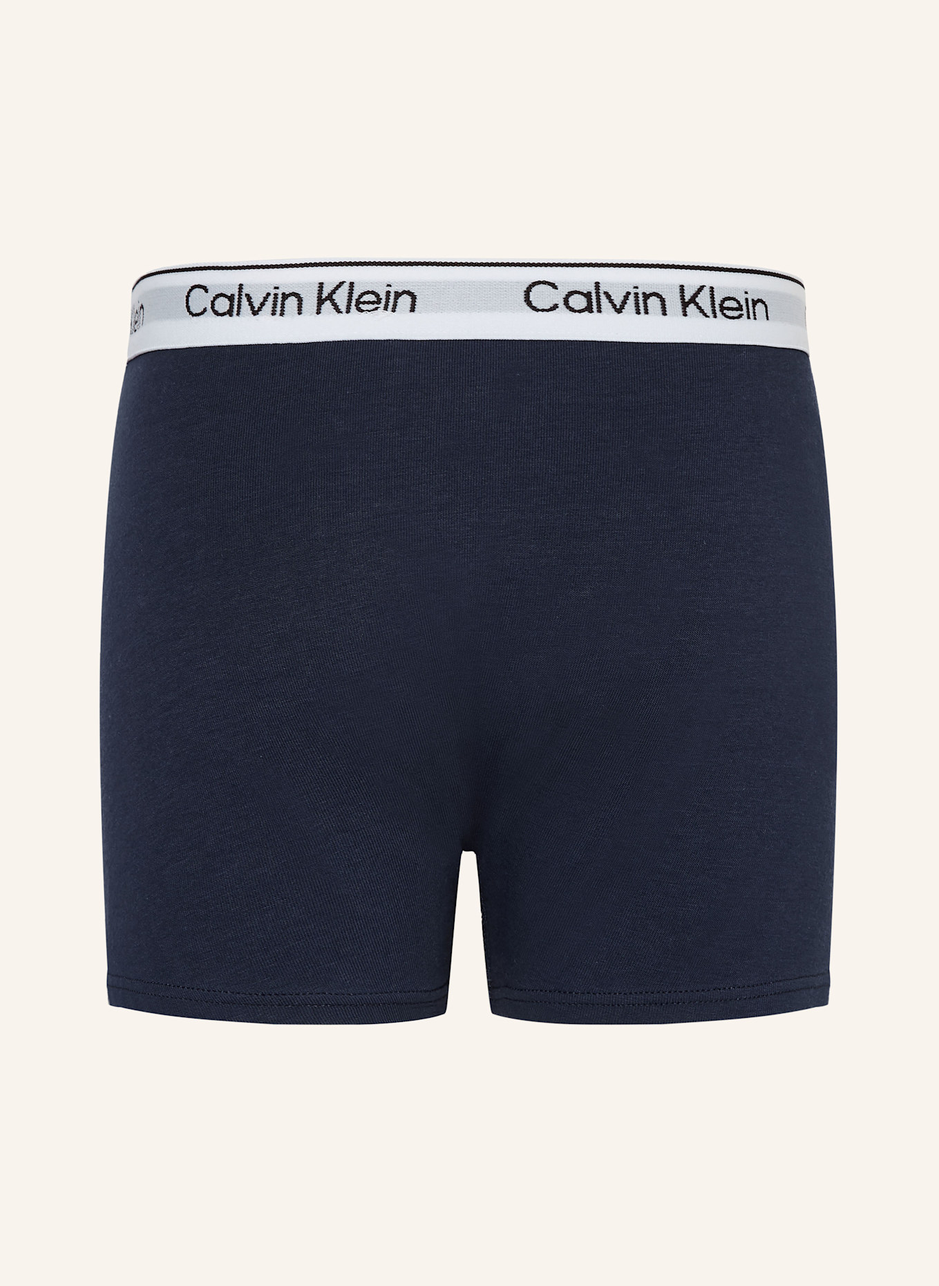 Calvin Klein 2er-Pack Boxershorts ICON COTTON STRETCH: DUNKELBLAU / SCHWARZ