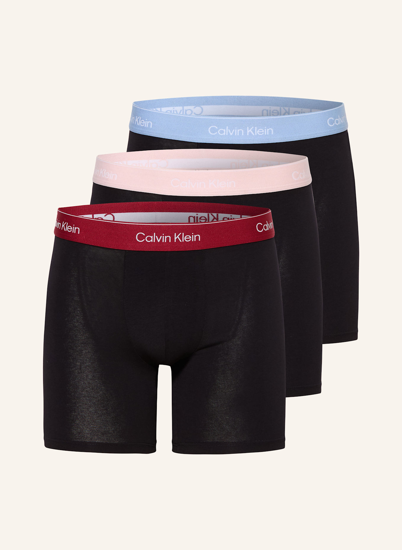 Calvin Klein 3er-Pack Boxershorts ICON COTTON STRETCH: SCHWARZ