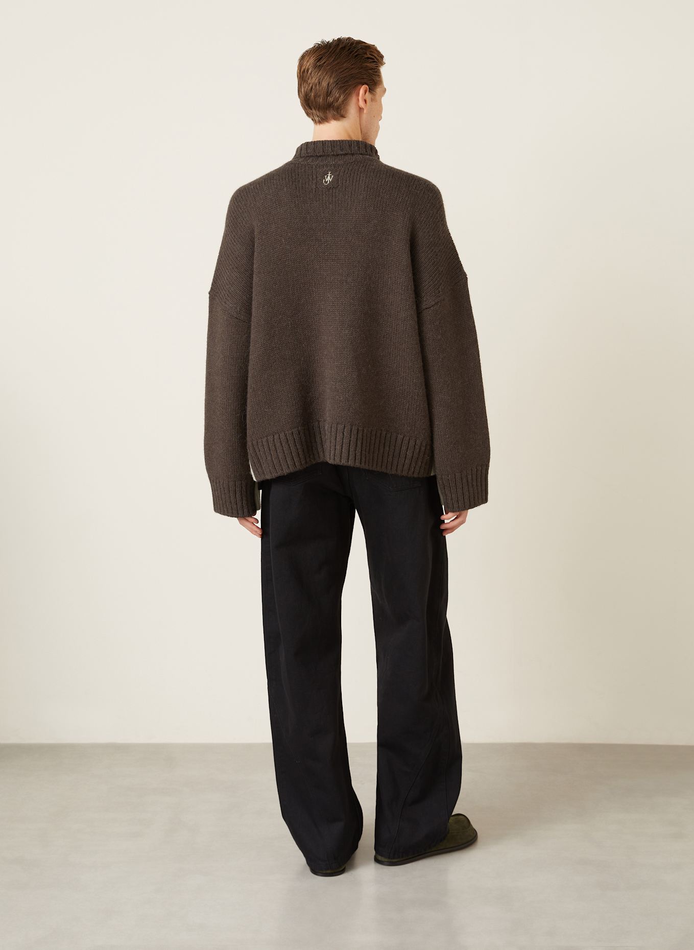 JW ANDERSON Golf: CIEMNOBRĄZOWY / MIĘTOWY