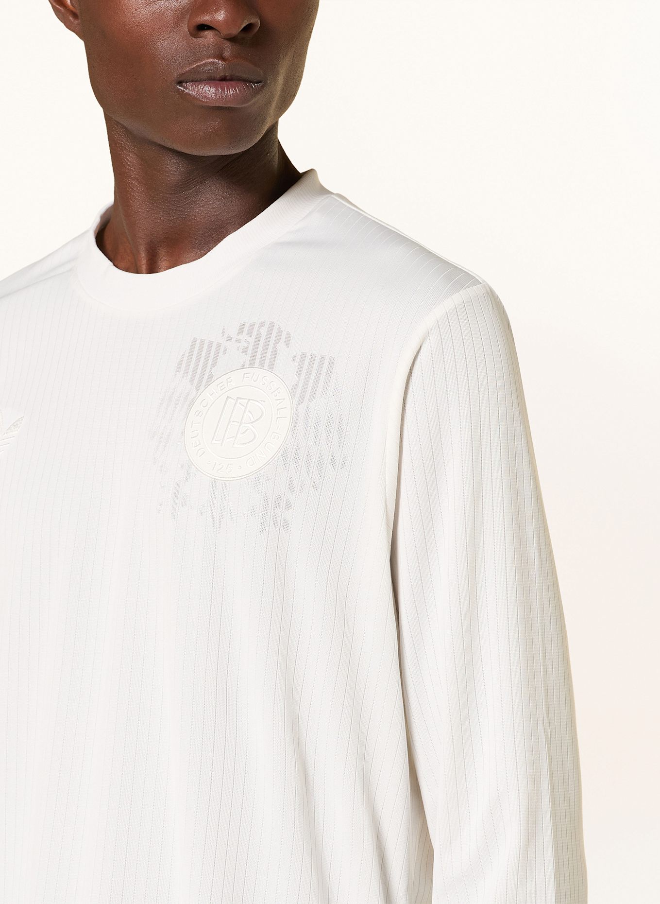 adidas Originals Zestaw GERMANY 125 ANNIVERSARY KIT: koszulka, spodenki i getry: ECRU / CZARNY