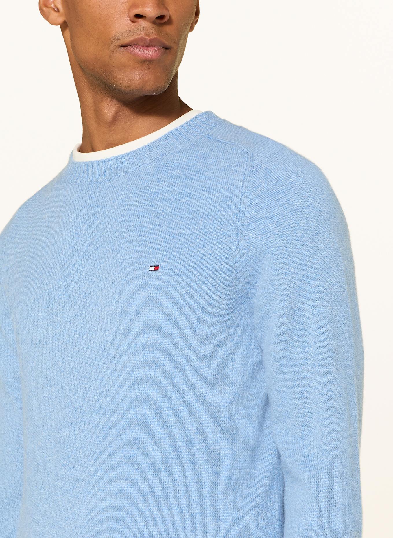 TOMMY HILFIGER Pullover: HELLBLAU