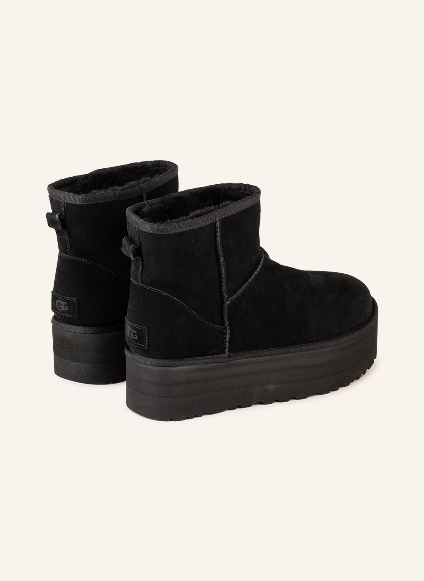UGG Plateau-Boots CLASSIC MINI PLATFORM: SCHWARZ