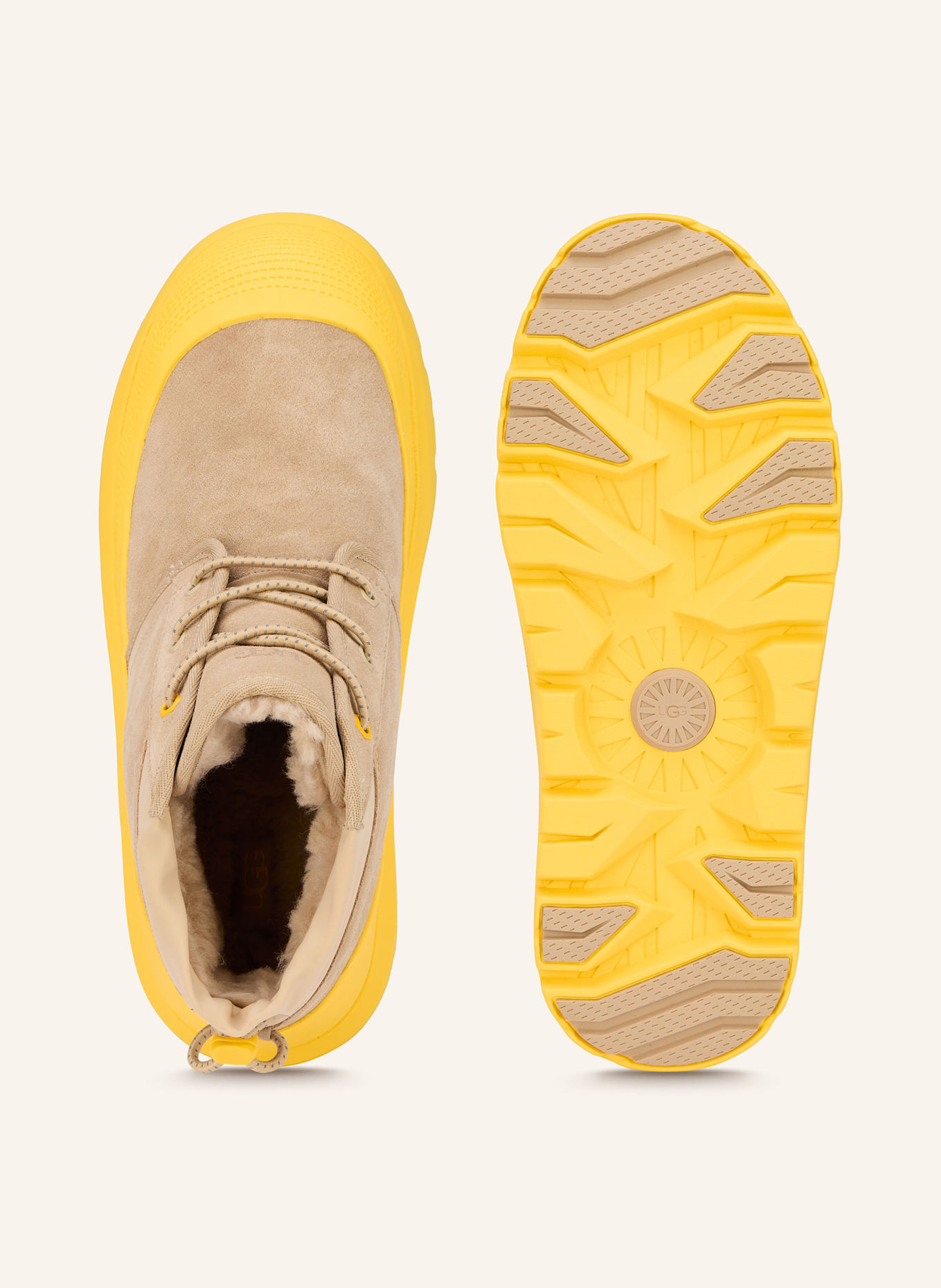 UGG Schnürboots NEUMEL: HELLBRAUN / GELB