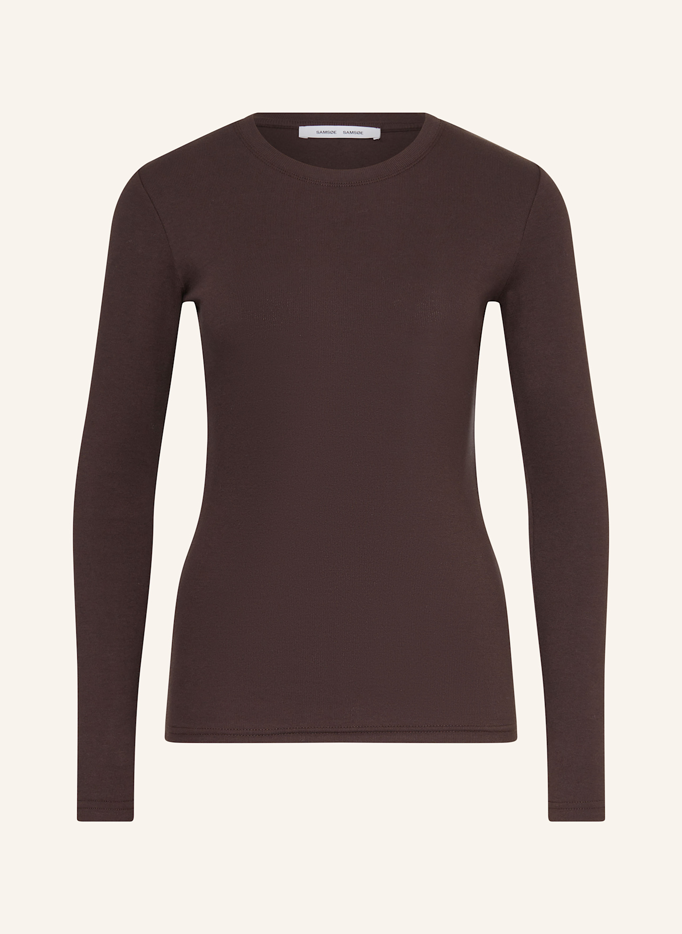 SAMSØE  SAMSØE Longsleeve ALEXA: DUNKELBRAUN