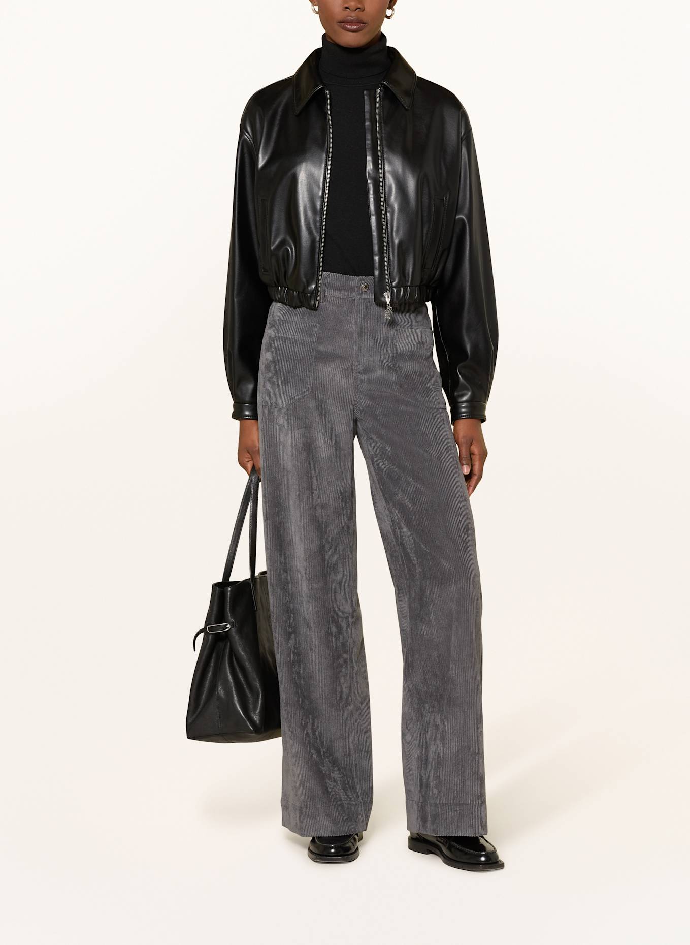 RAFFAELLO ROSSI Cordhose MIRU: GRAU