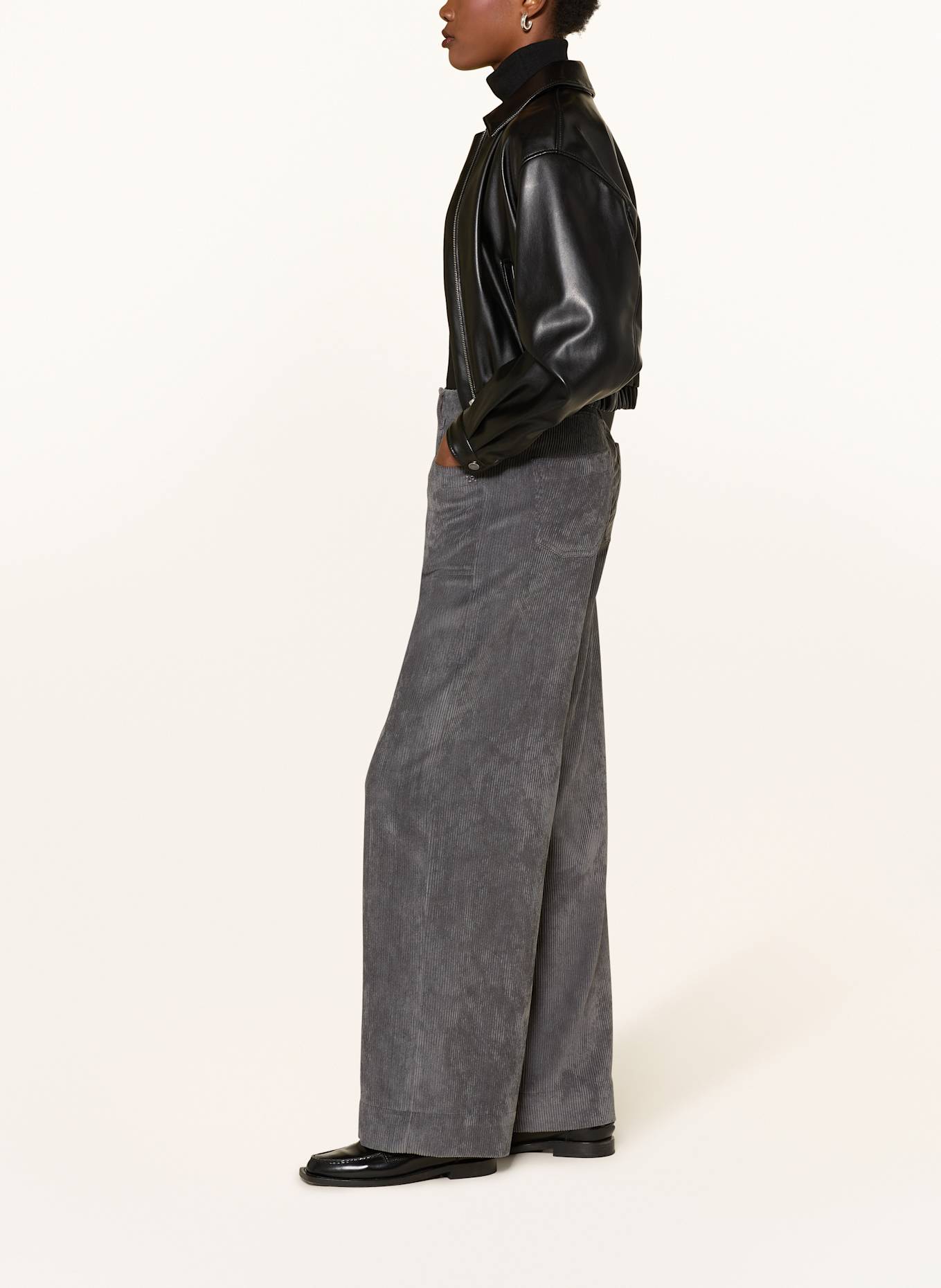 RAFFAELLO ROSSI Cordhose MIRU: GRAU