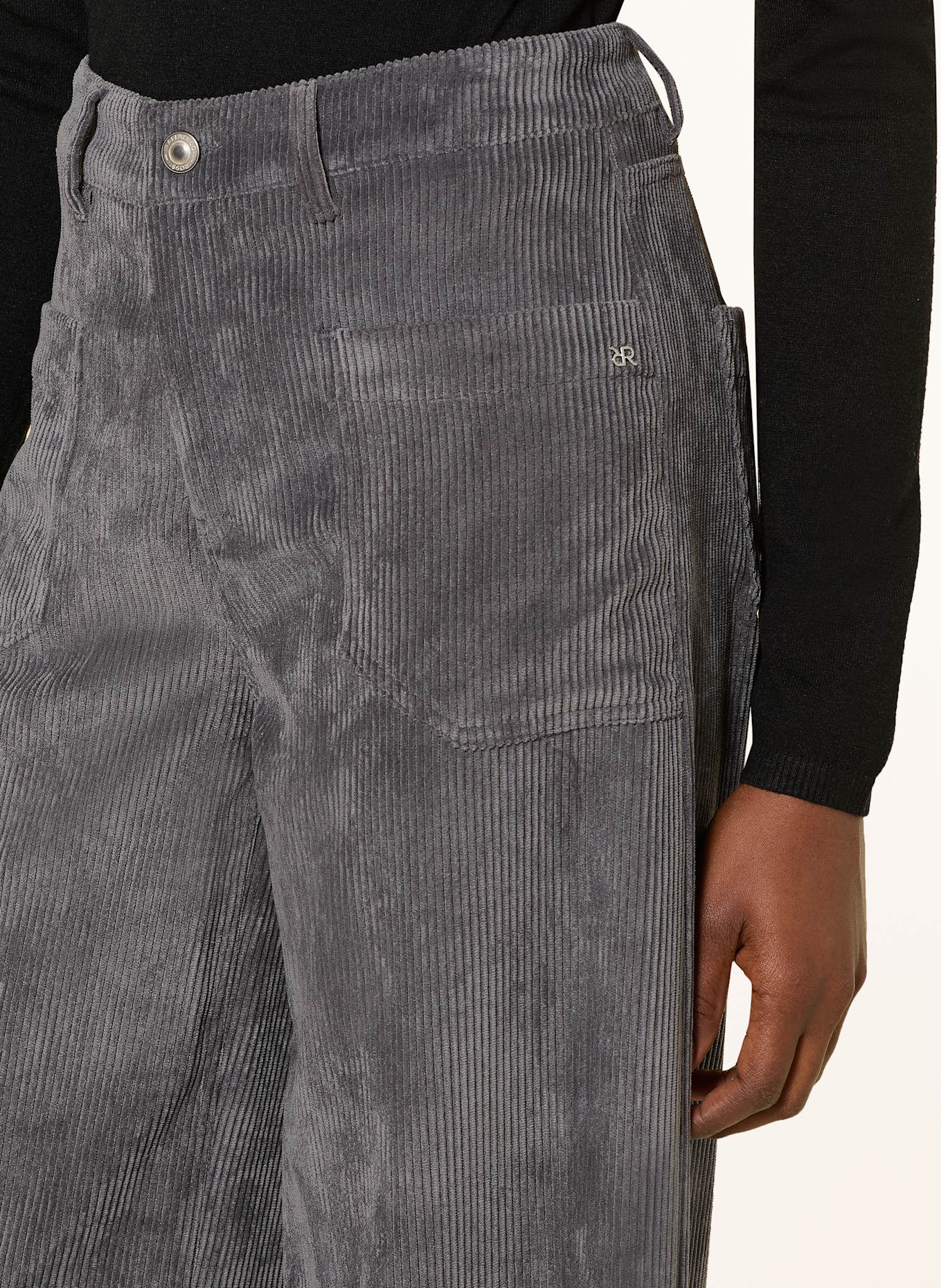 RAFFAELLO ROSSI Cordhose MIRU: GRAU