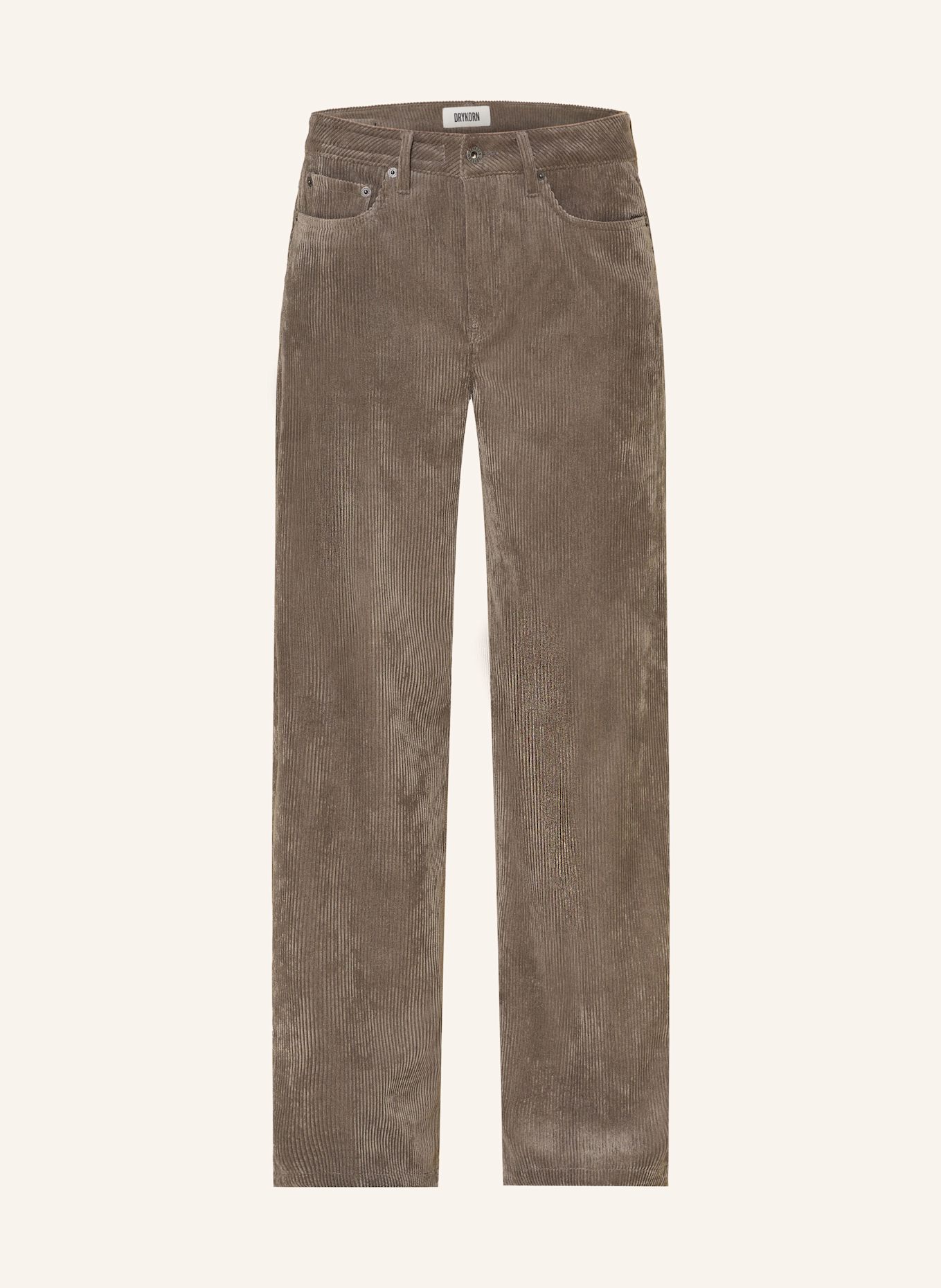 DRYKORN Marlenehose MEDLEY aus Cord: DUNKELGRAU