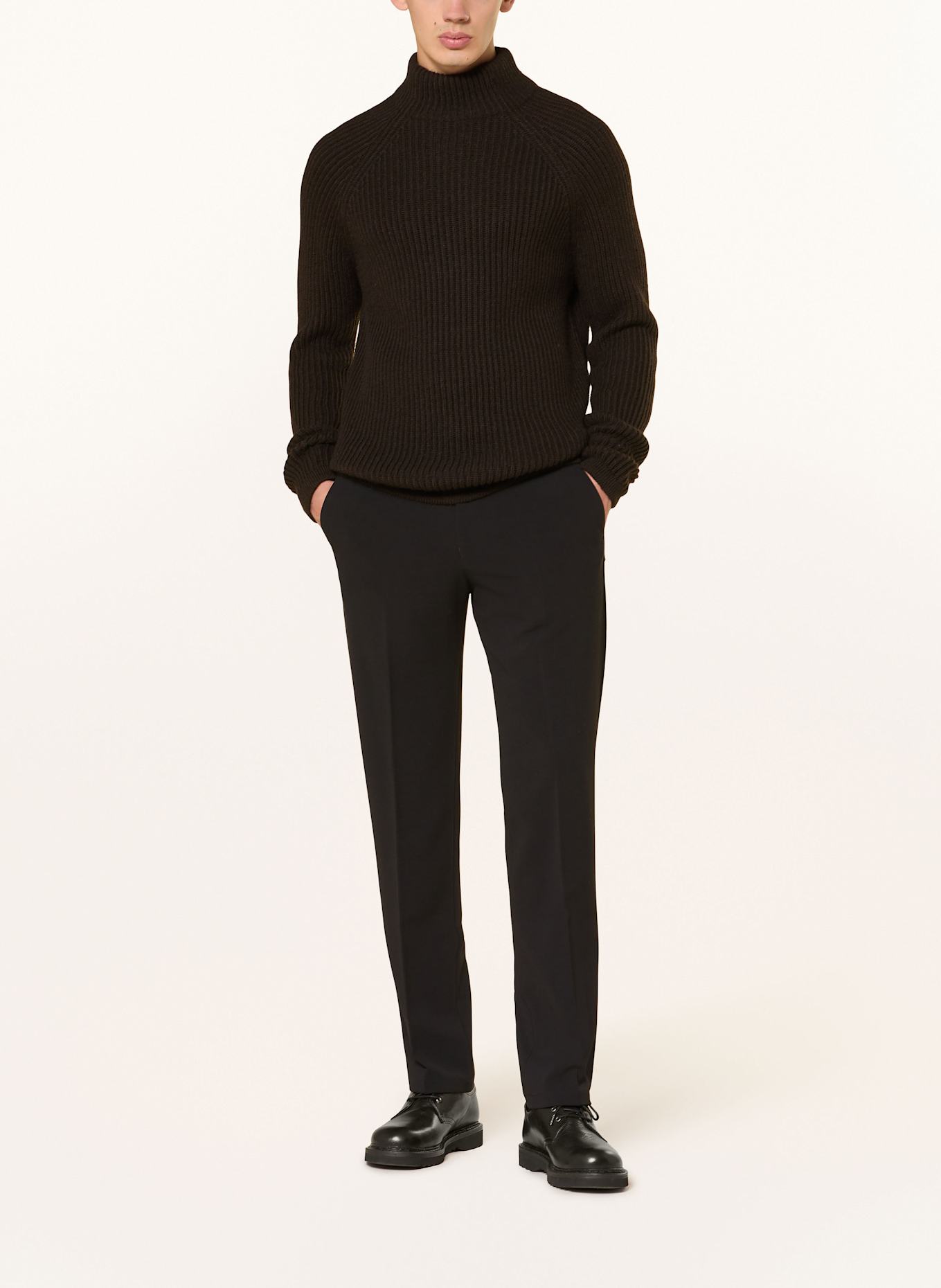 DRYKORN Pullover ARVID: DUNKELBRAUN