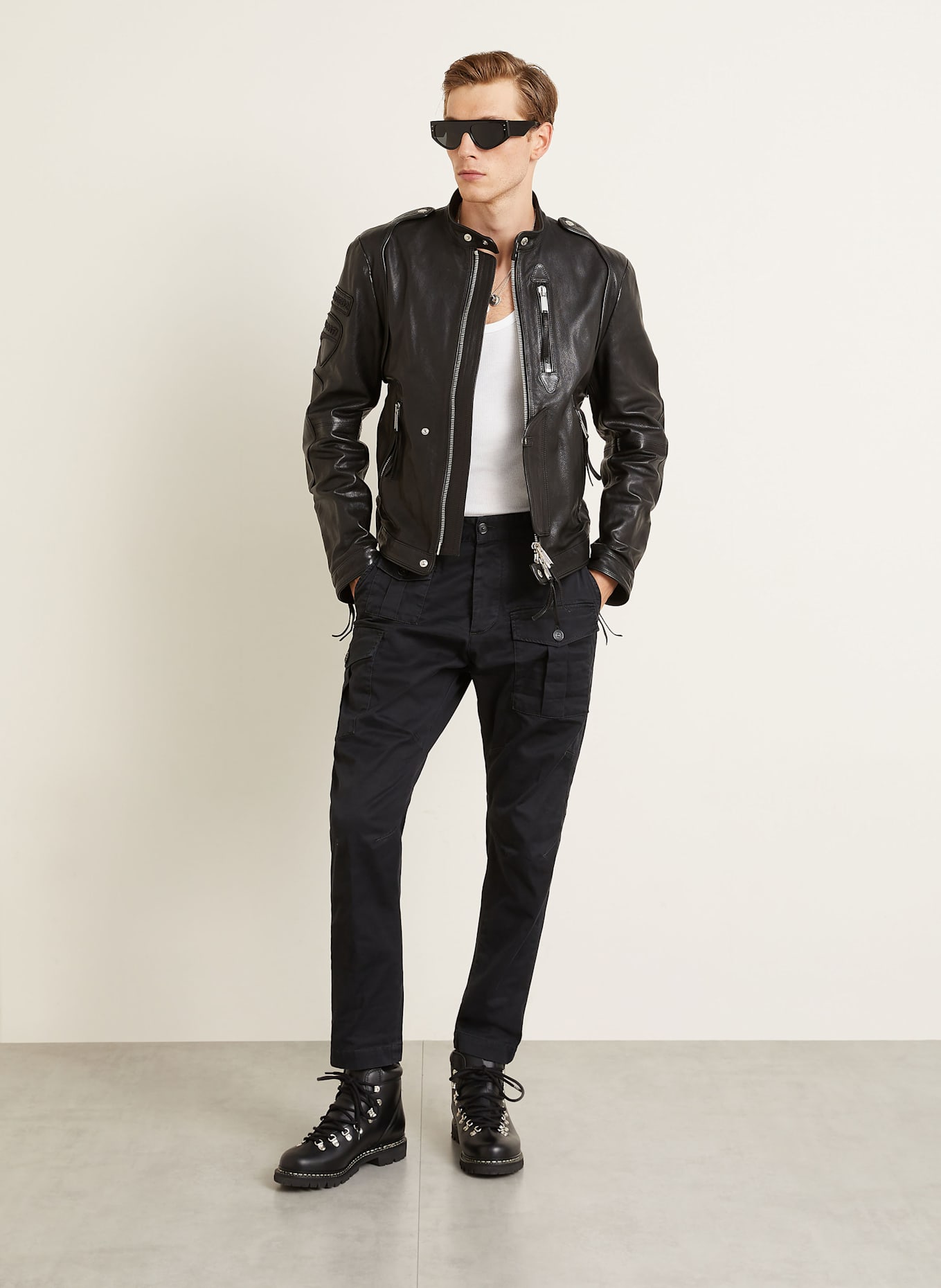 DSQUARED2 Bojówki Sexy cargo fit: CZARNY