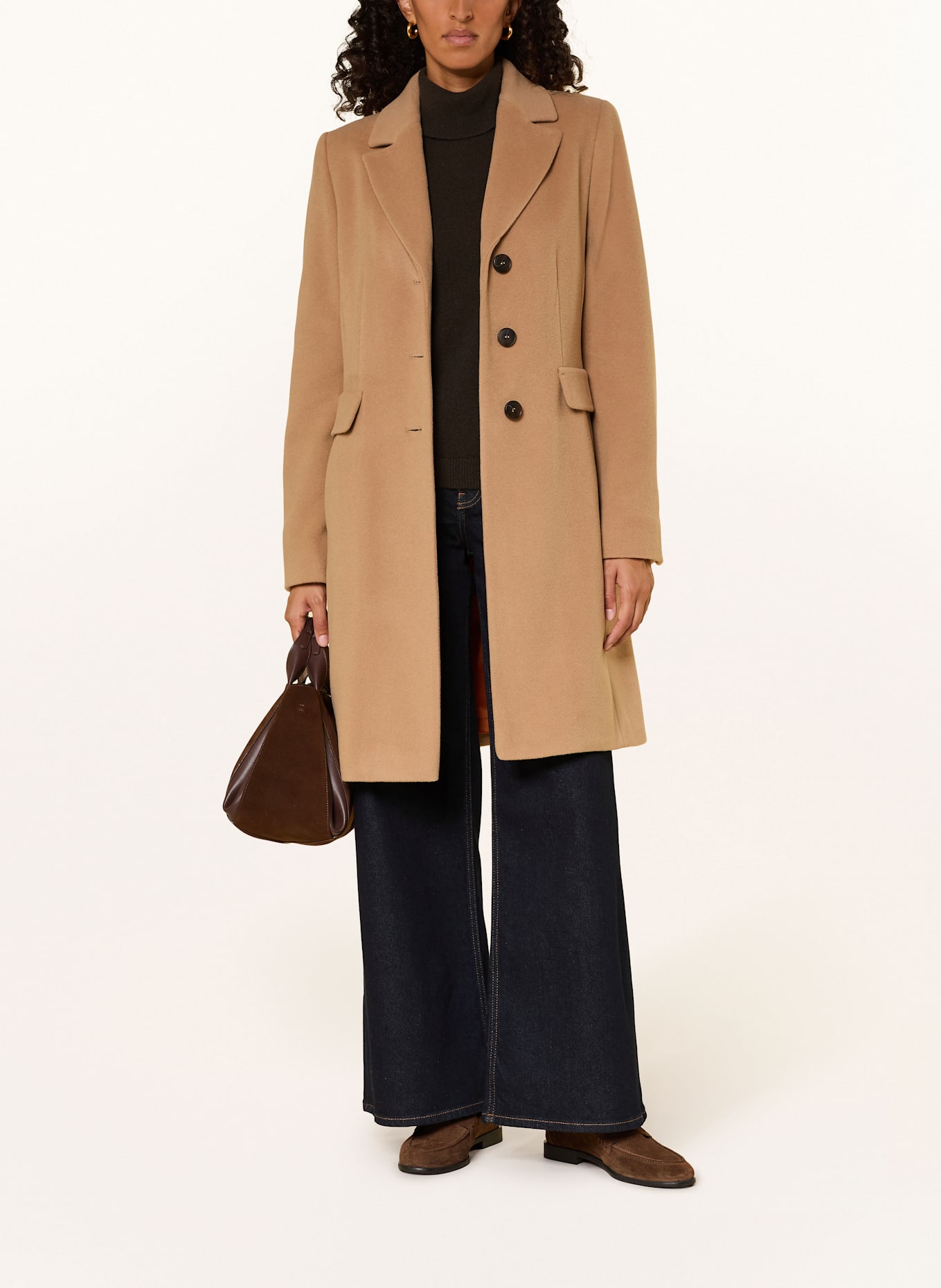 FUCHS SCHMITT Wollmantel: CAMEL