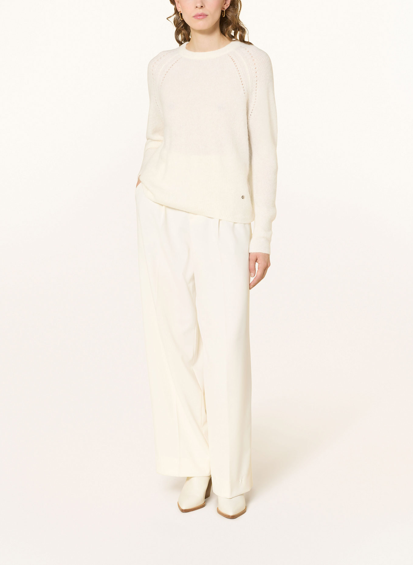 MOS MOSH Pullover MMTAMMY THORA mit Alapka und Cashmere: ECRU