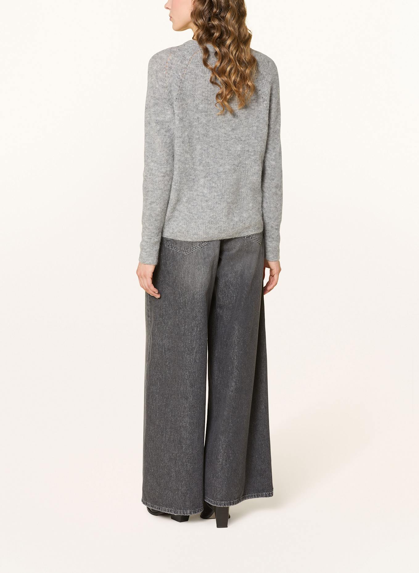 MOS MOSH Pullover MMTAMMY THORA mit Alapka und Cashmere: GRAU