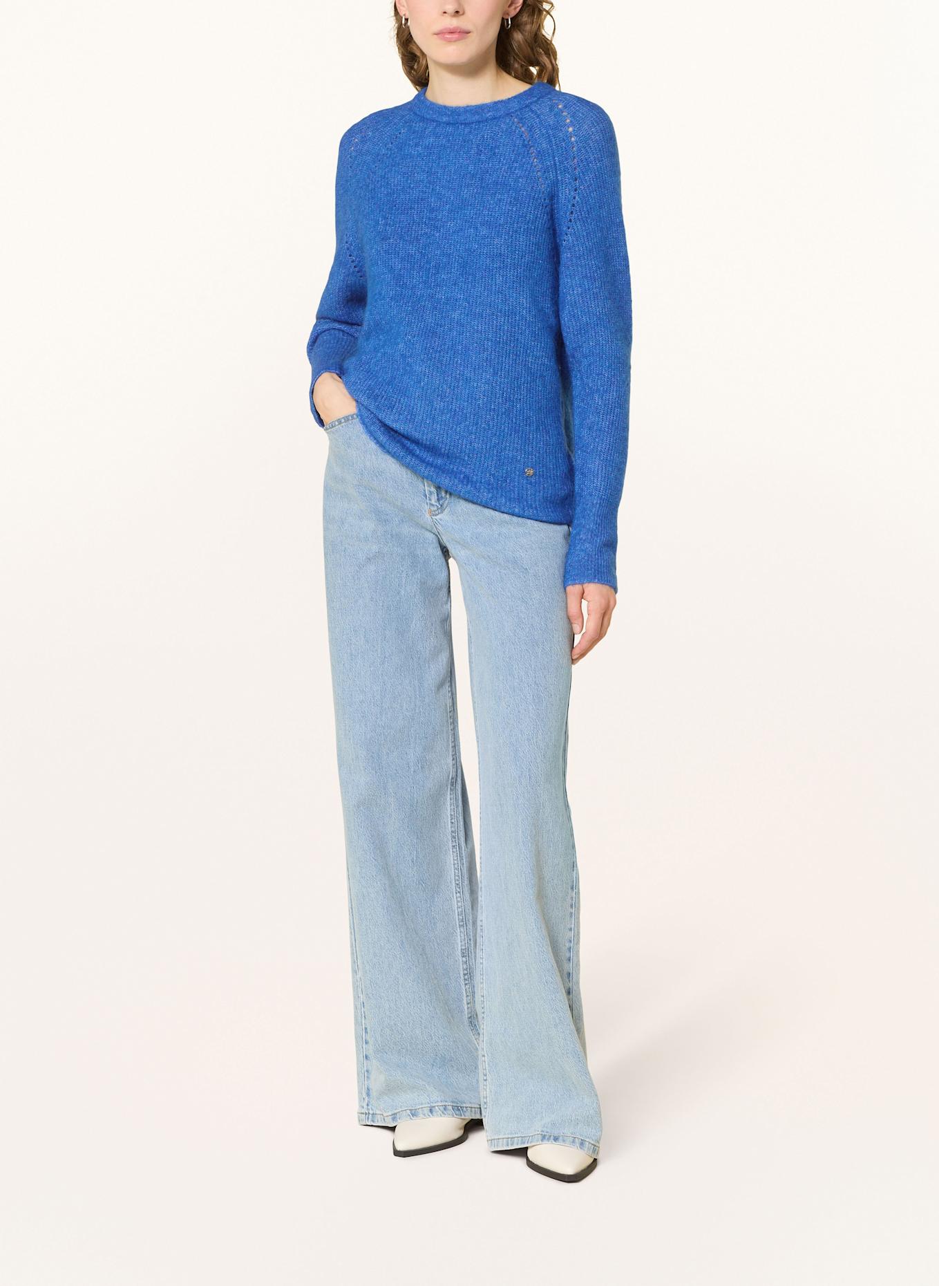MOS MOSH Pullover MMTAMMY THORA mit Alapka und Cashmere: BLAU