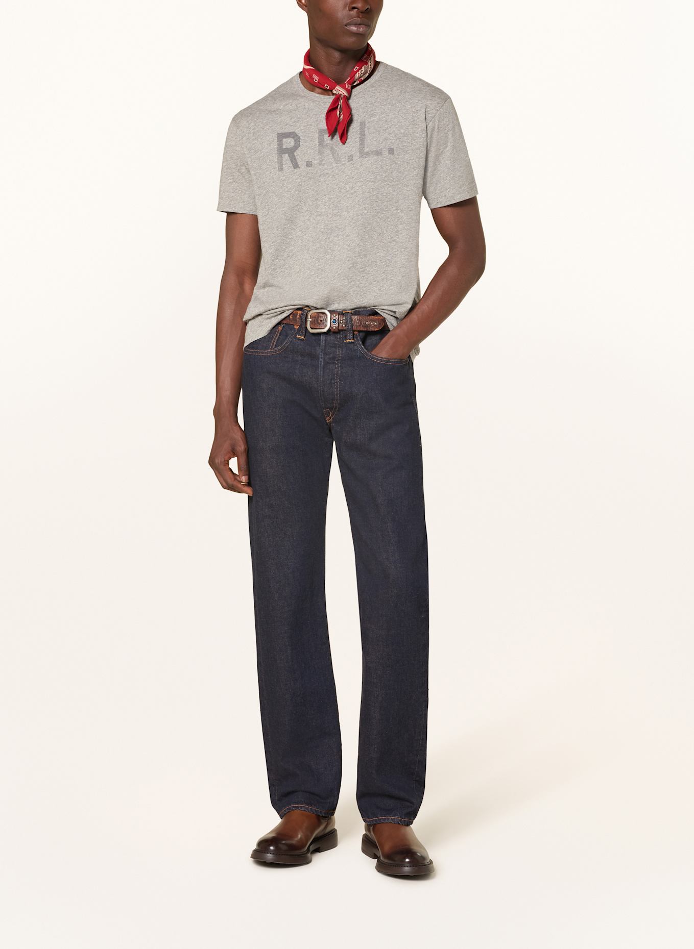 RRL T-Shirt: GRAU