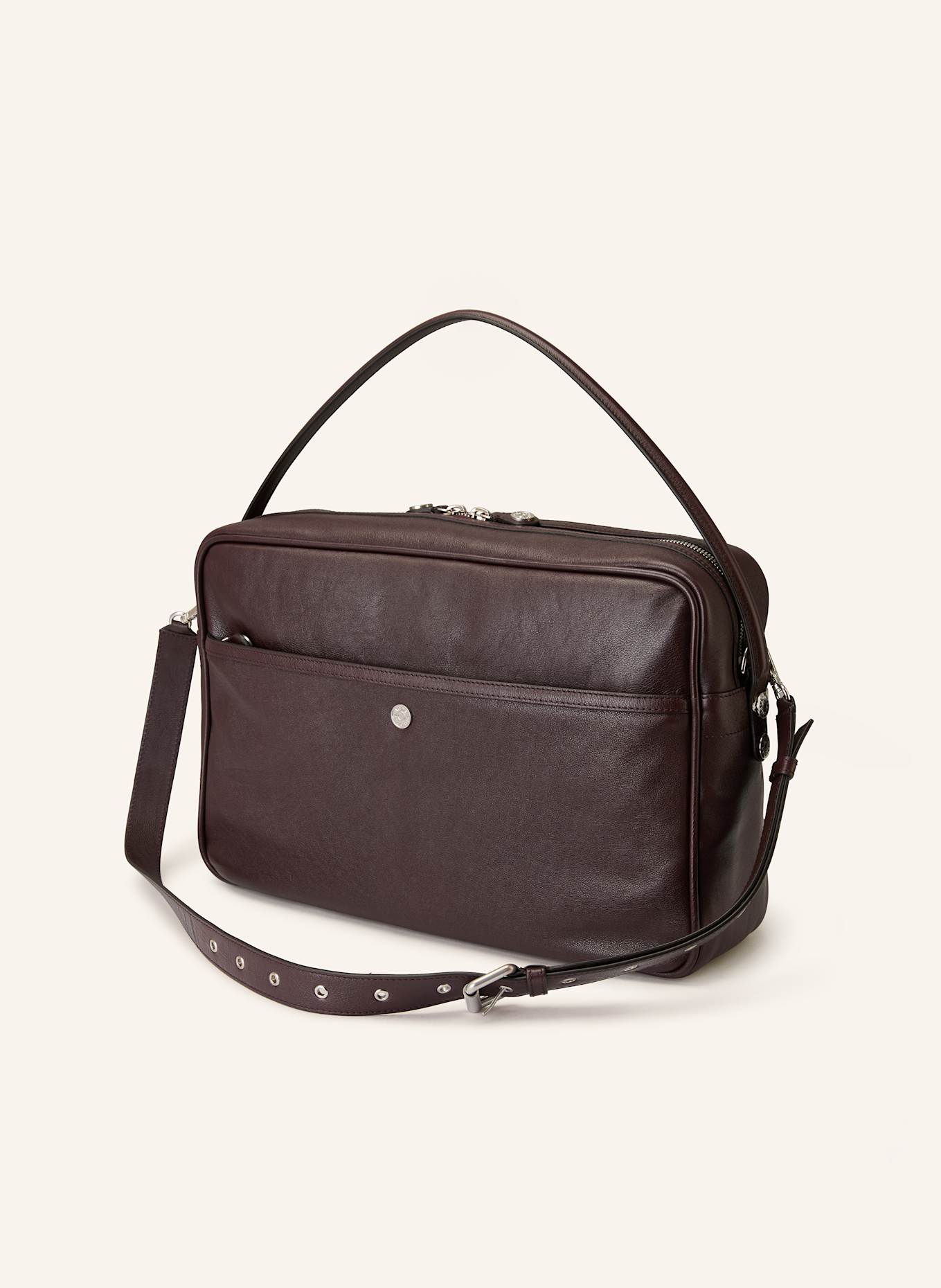 Acne Studios Taška přes rameno CAMERO: TMAVĚ HNĚDÁ