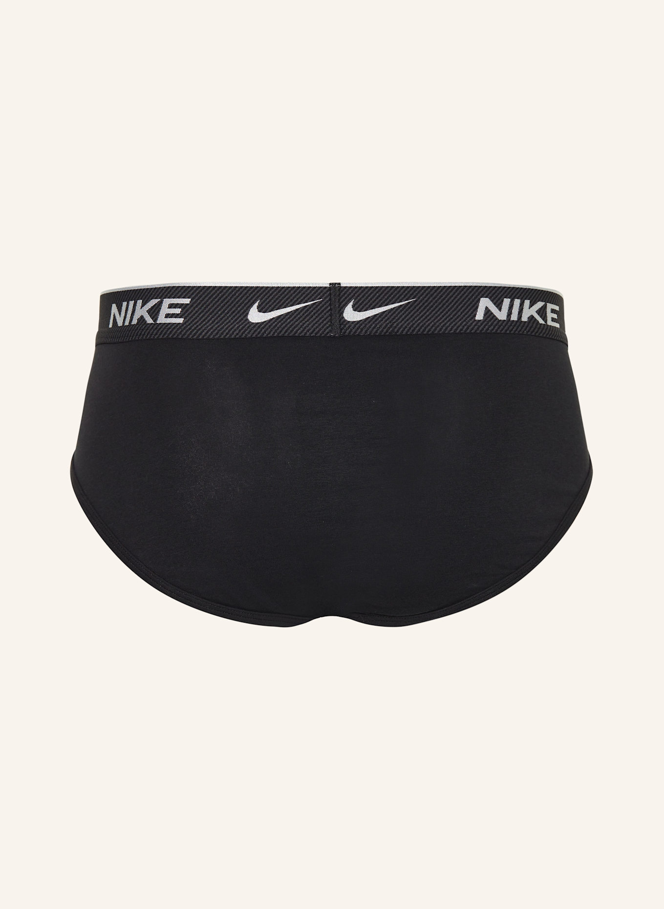 Nike 3er-Pack Slips EVERDAY COTTON STRETCH: GRAU / HELLGRAU / SCHWARZ