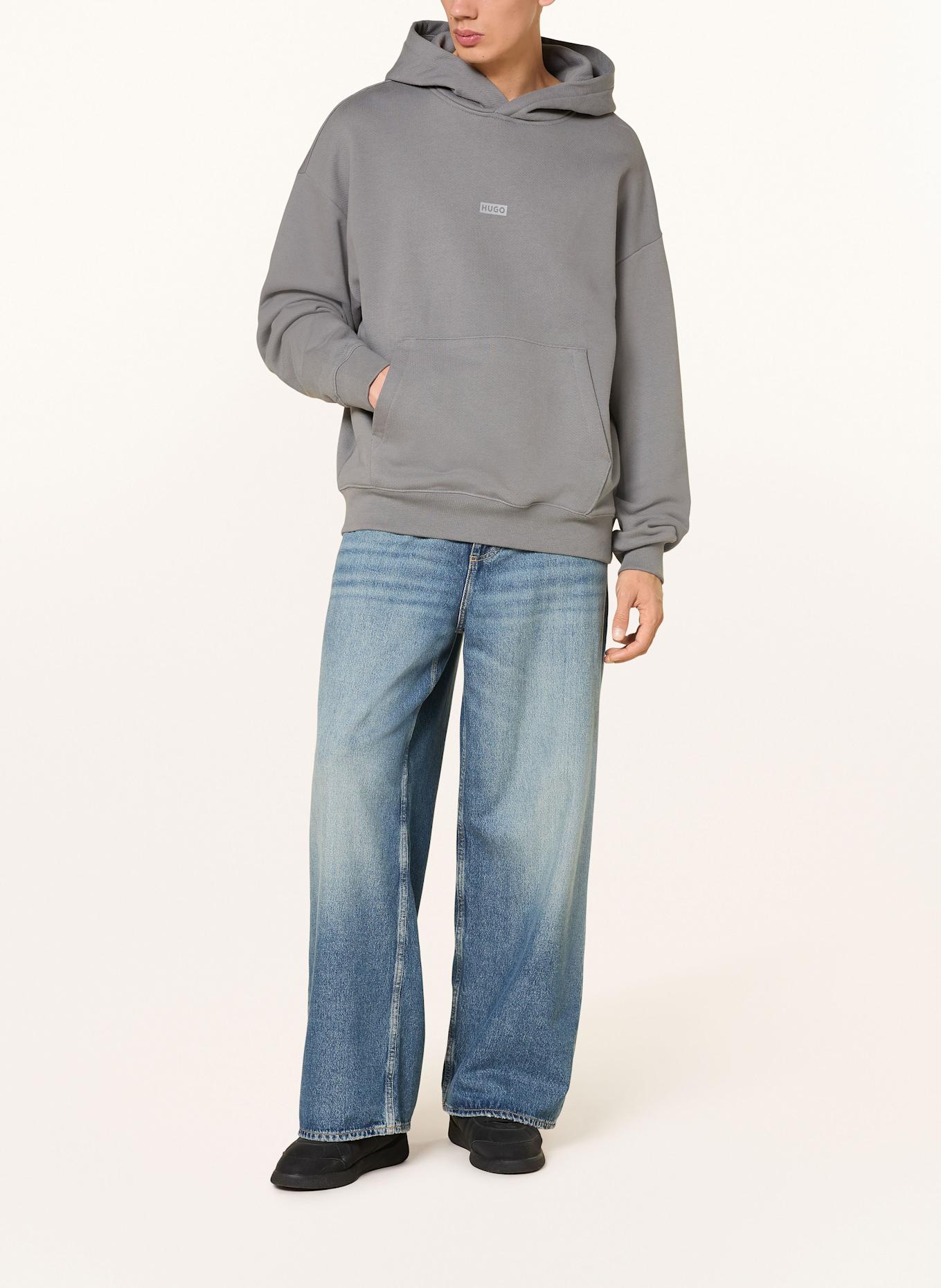 HUGO Hoodie NAZARDO: GRAU